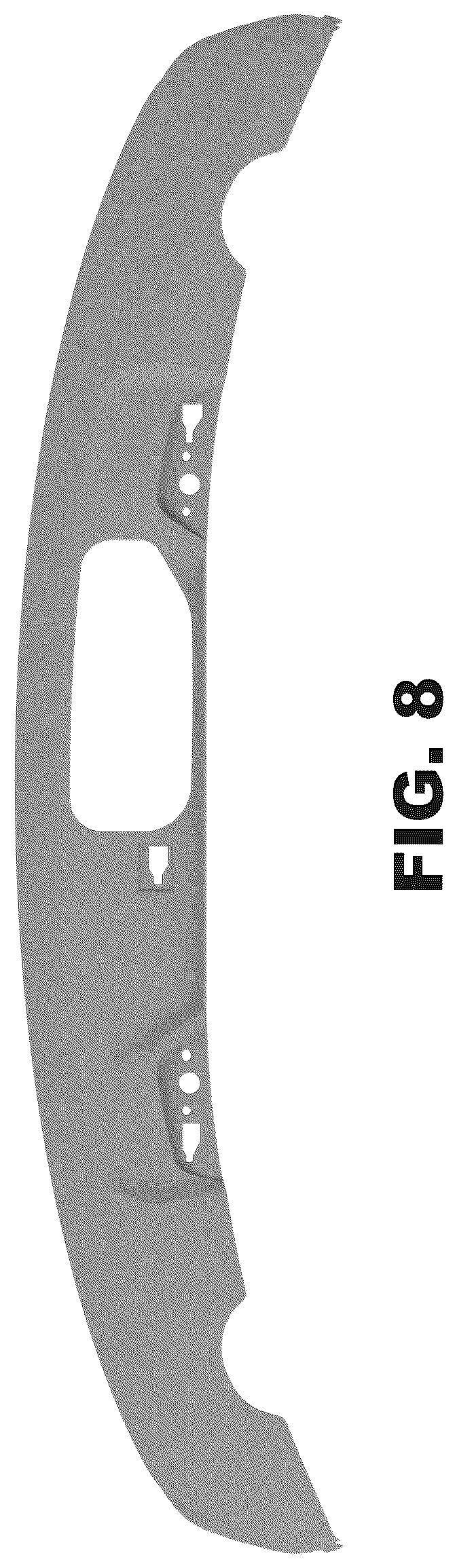 Patent USD1043477 Figure 8 – Rear bumper for a vehicle