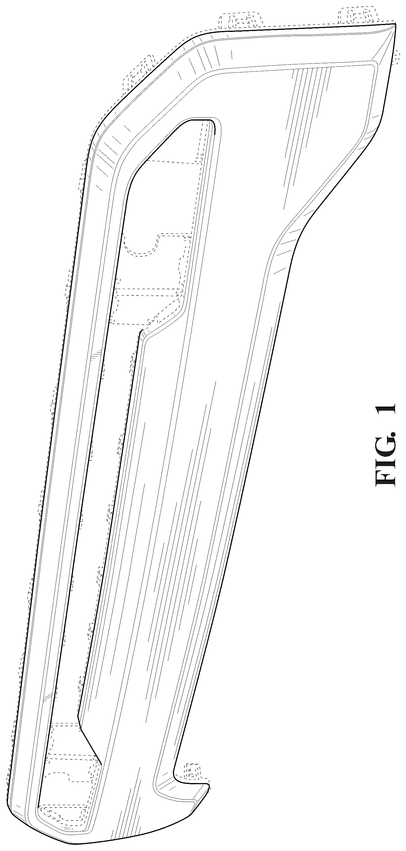 Patent USD1043478 — Vehicle front bumper plate — Figure 1