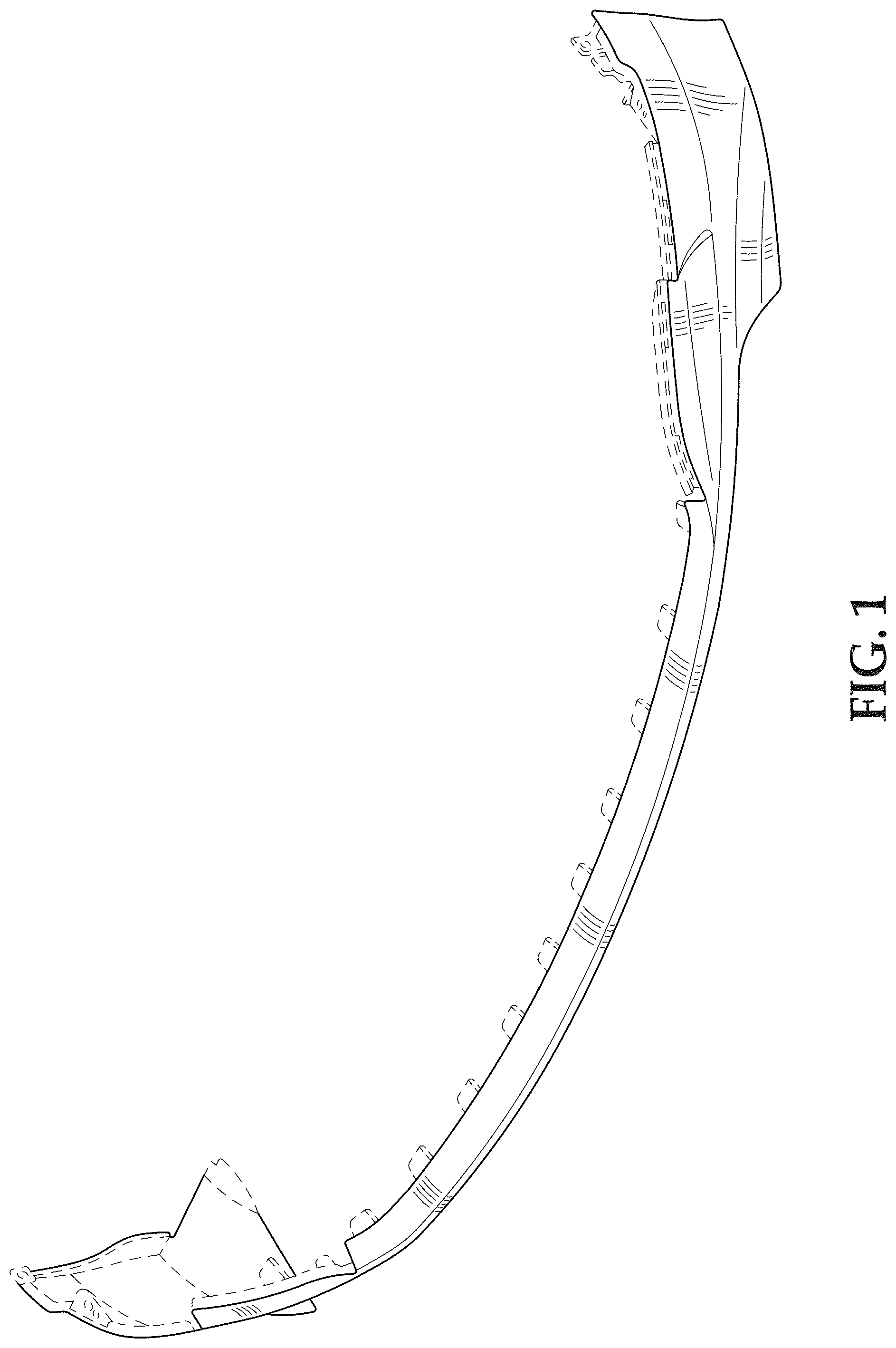 Patent USD1043479 Figure 1 – Vehicle front lower fascia