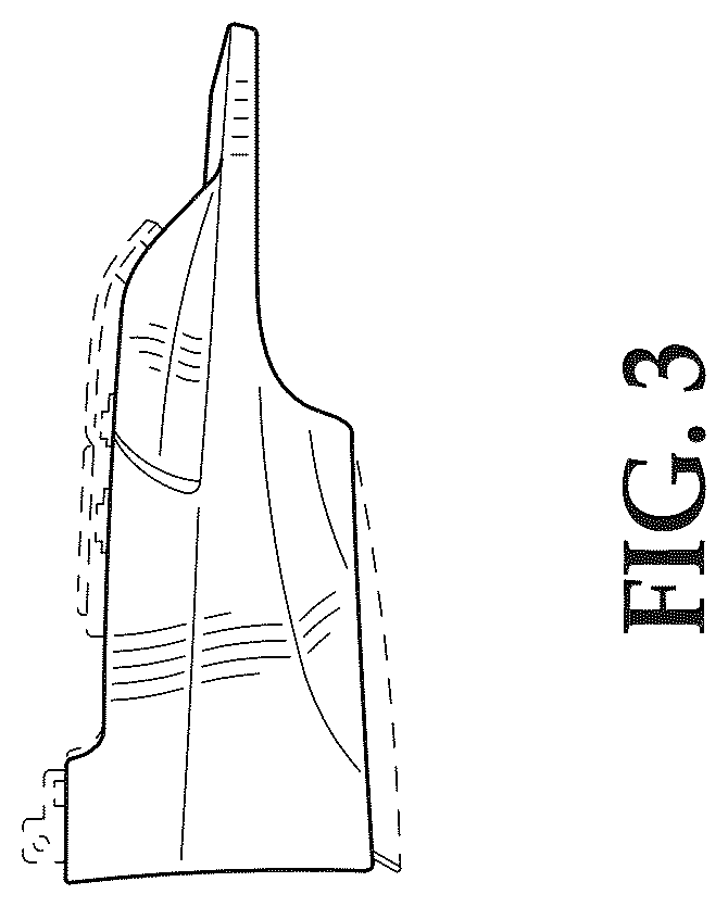 Patent USD1043479 Figure 3 – Vehicle front lower fascia