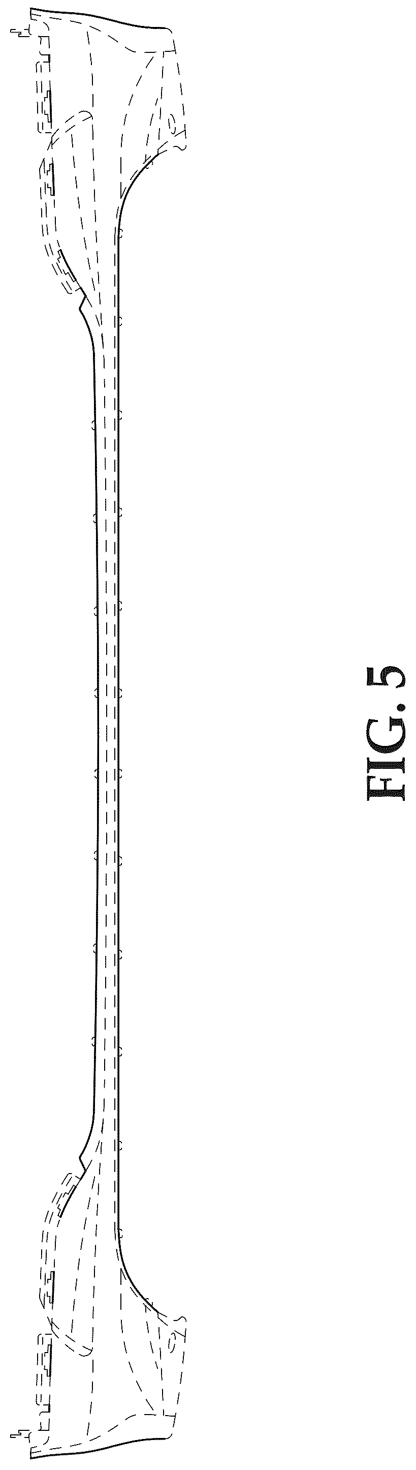 Patent USD1043479 Figure 5 – Vehicle front lower fascia