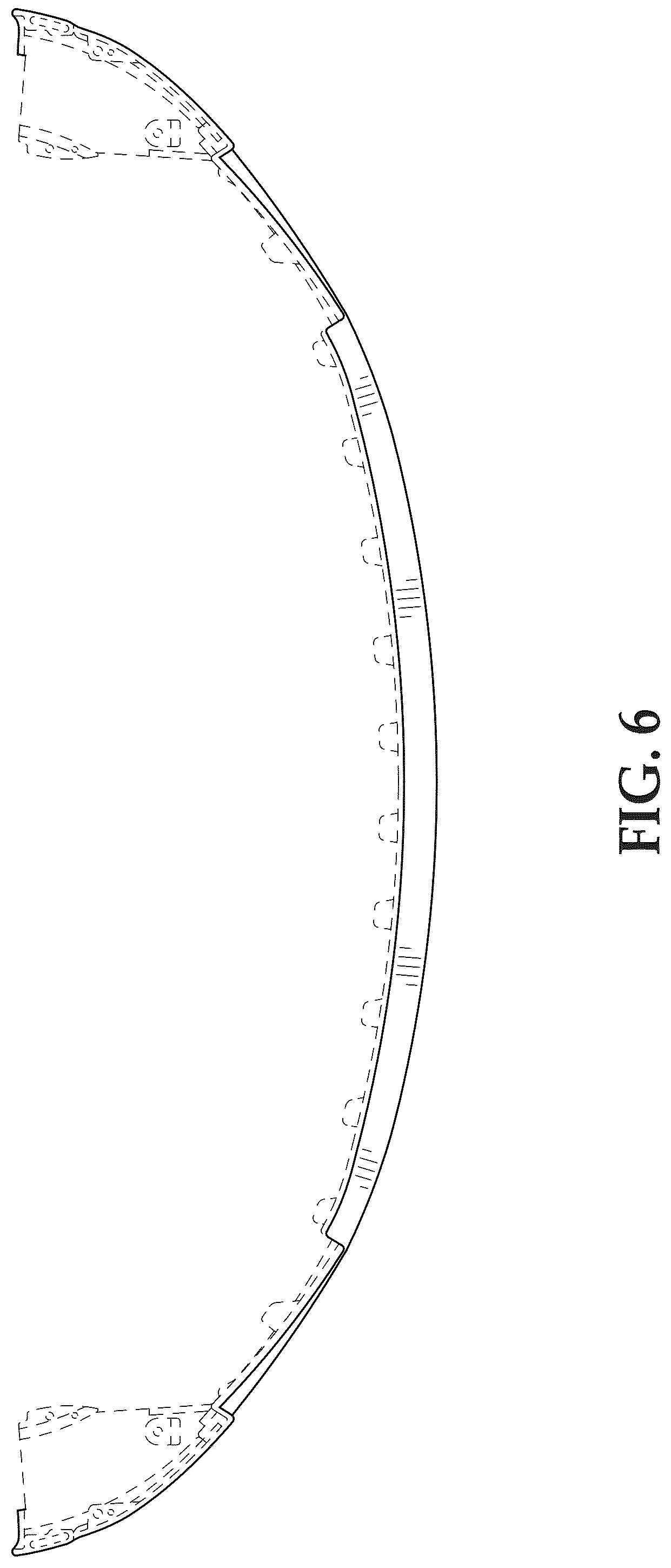 Patent USD1043479 Figure 6 – Vehicle front lower fascia