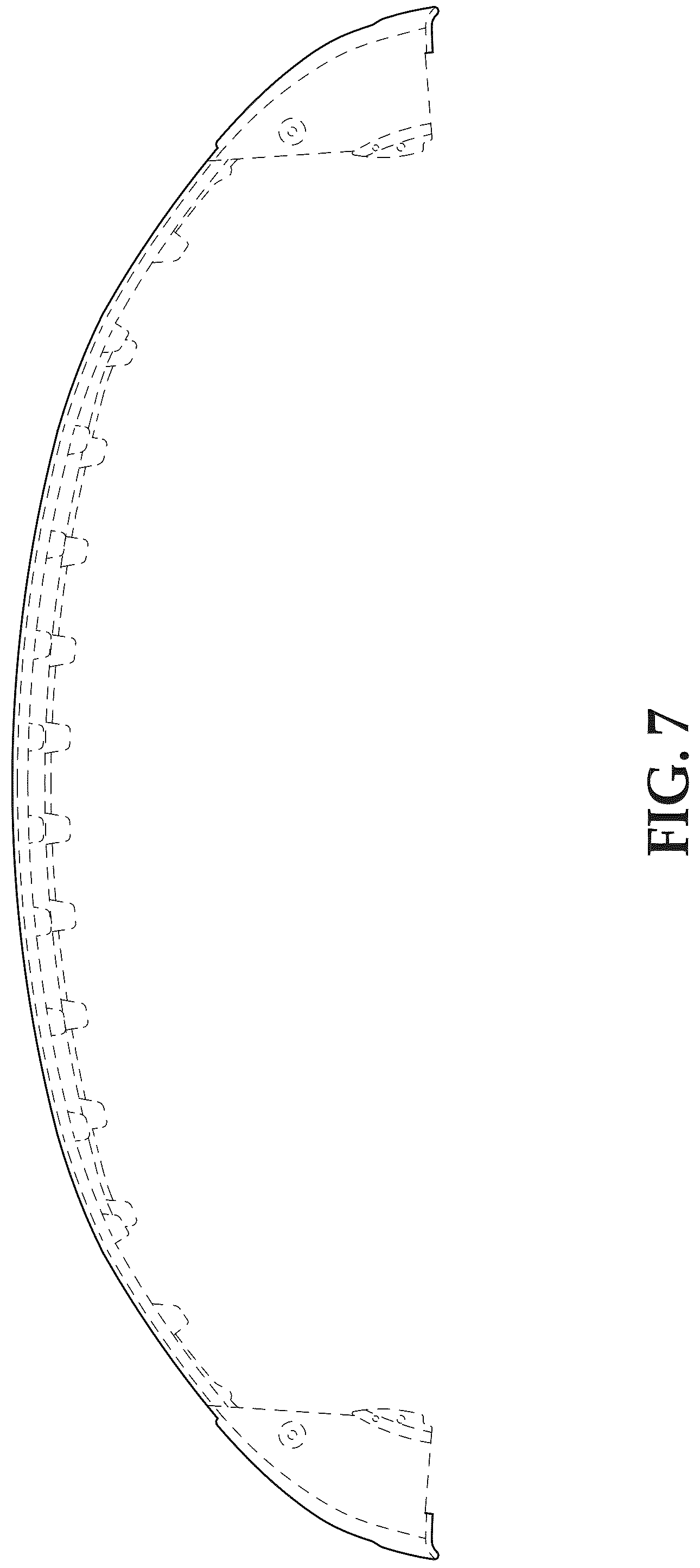 Patent USD1043479 Figure 7 – Vehicle front lower fascia