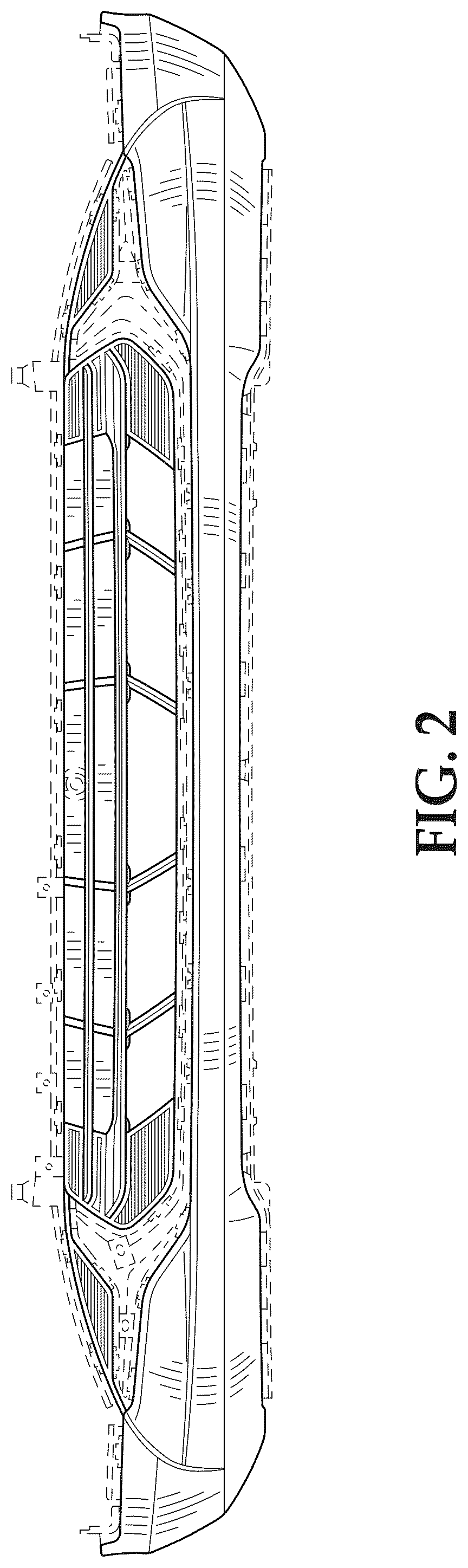Patent USD1043480 Figure 2 – Vehicle front lower fascia