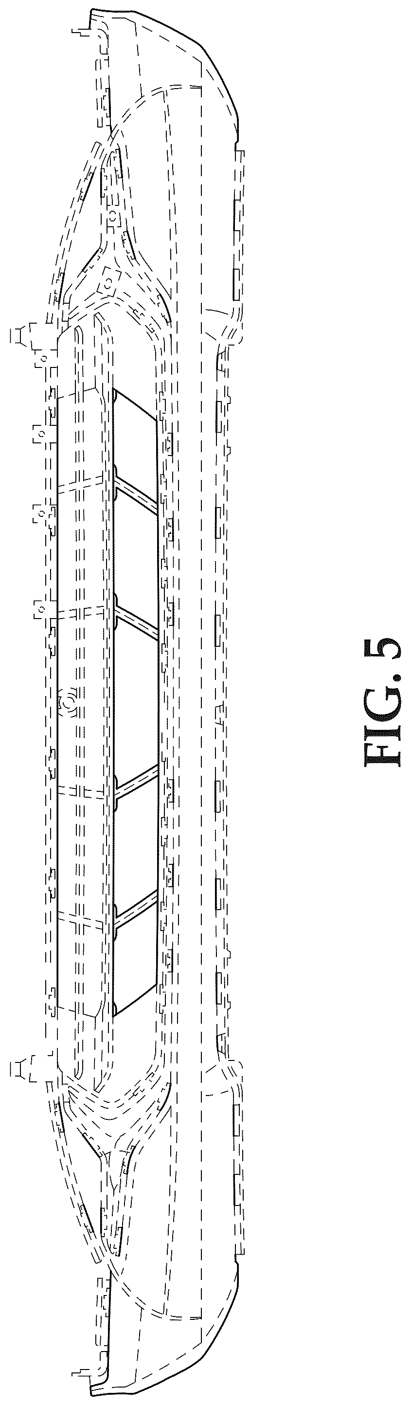 Patent USD1043480 Figure 5 – Vehicle front lower fascia