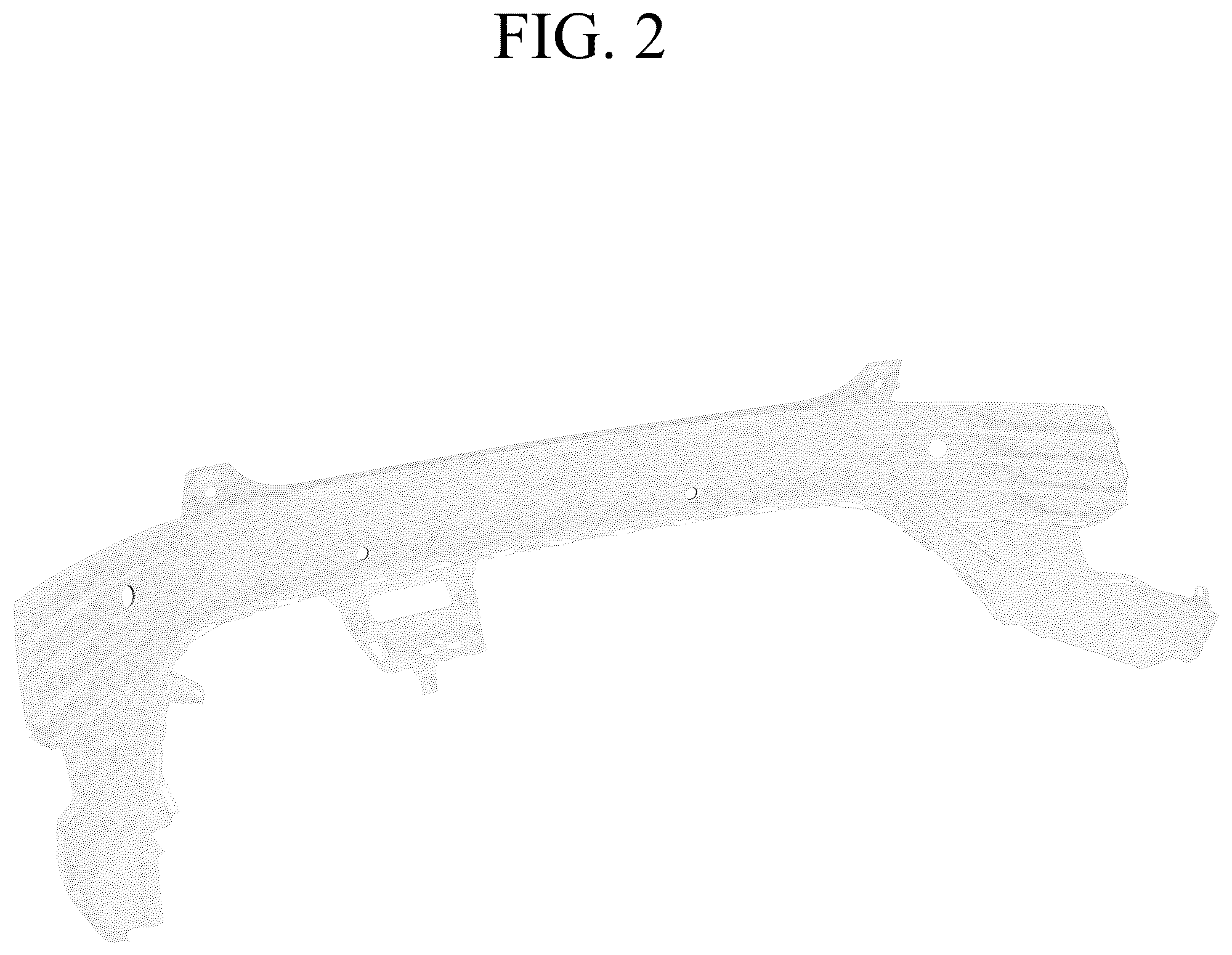 Patent USD1043482 Figure 2 – Rear bumper for automobile