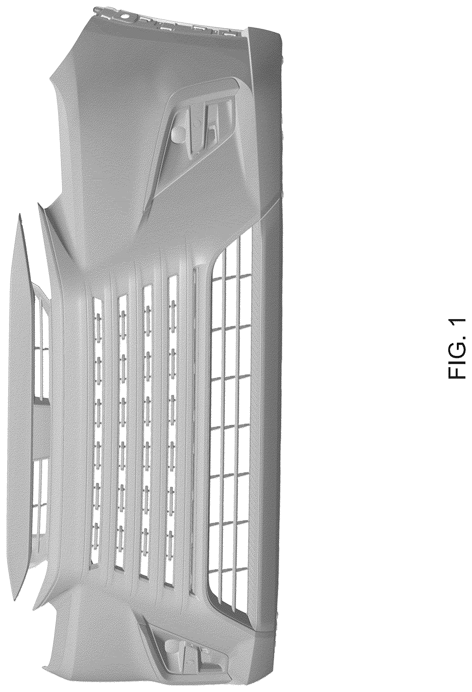 Patent USD1043484 — Front bumper for an automobile — Figure 1
