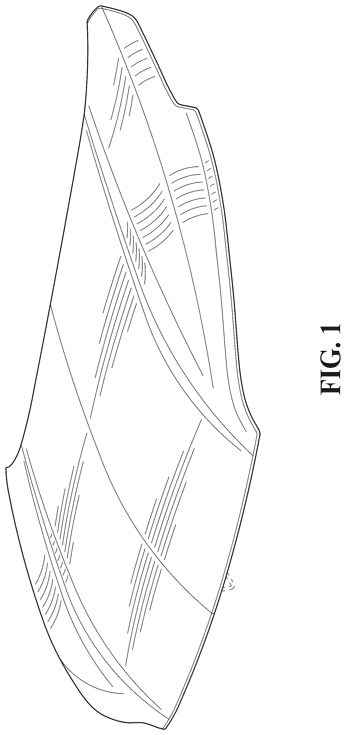 Patent USD1043487 Figure 1 – Vehicle hood