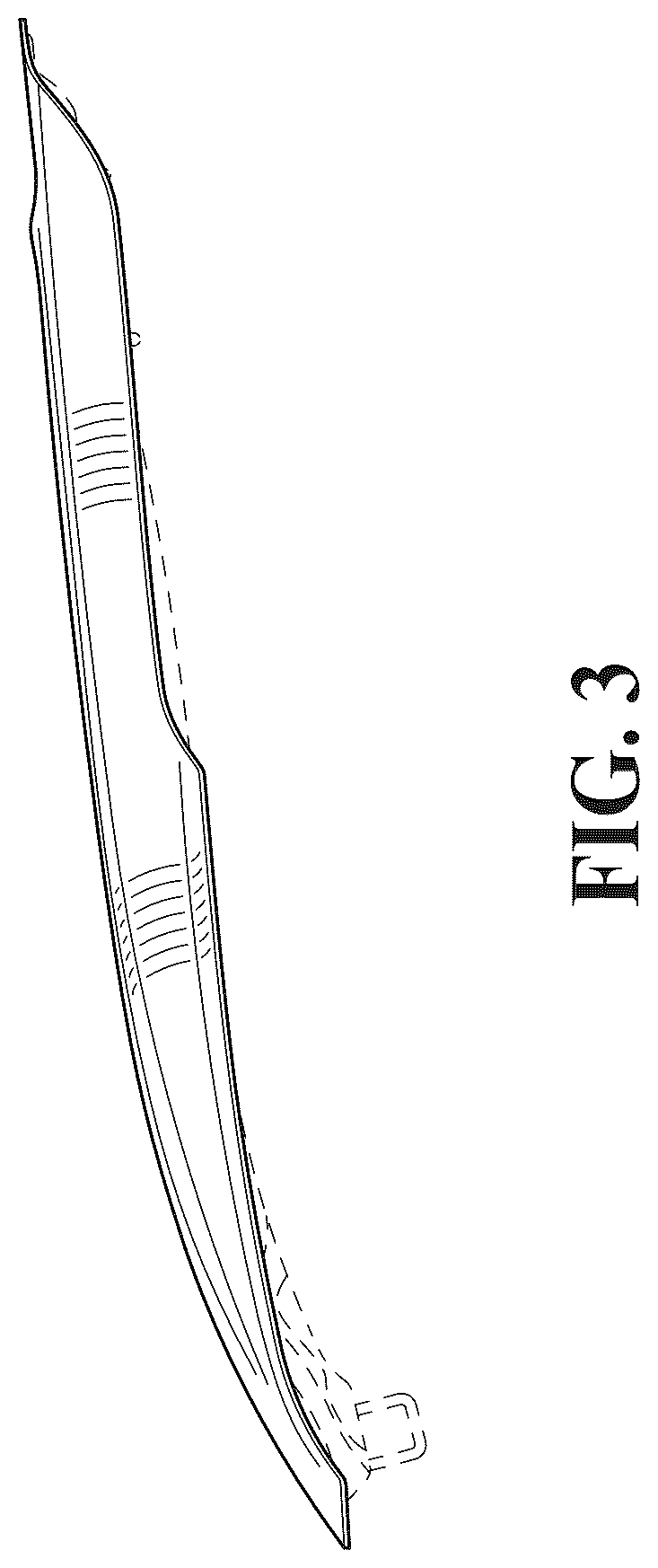 Patent USD1043487 Figure 3 – Vehicle hood