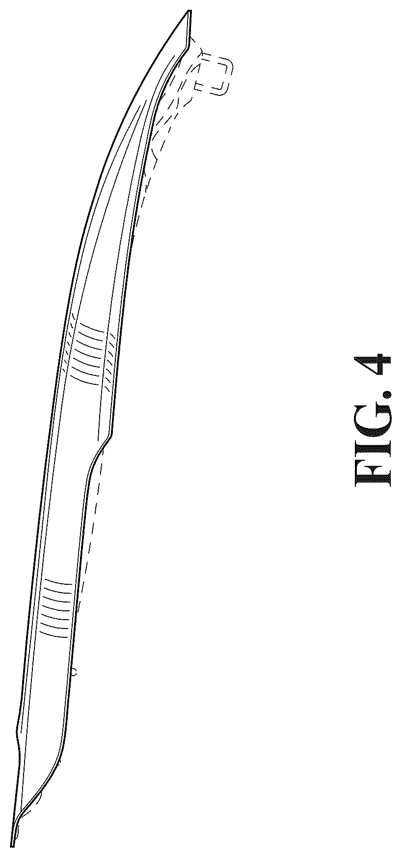 Patent USD1043487 Figure 4 – Vehicle hood