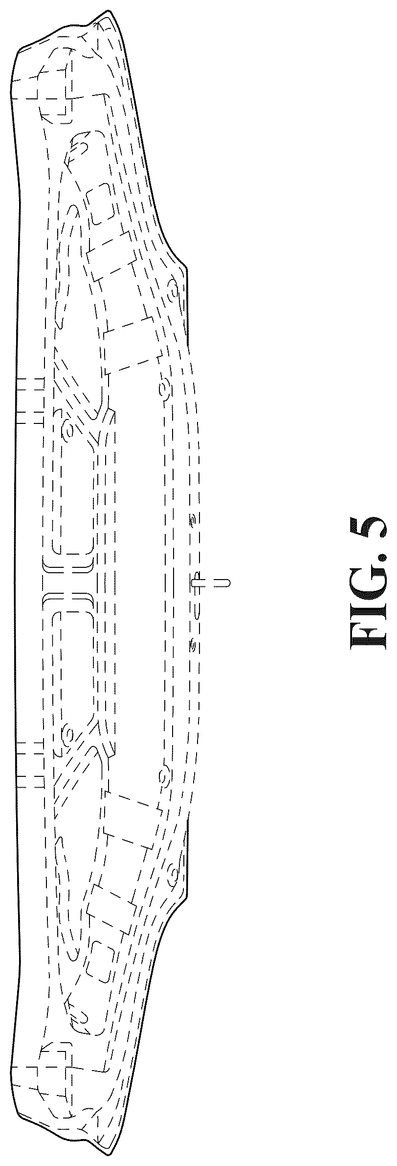 Patent USD1043487 Figure 5 – Vehicle hood