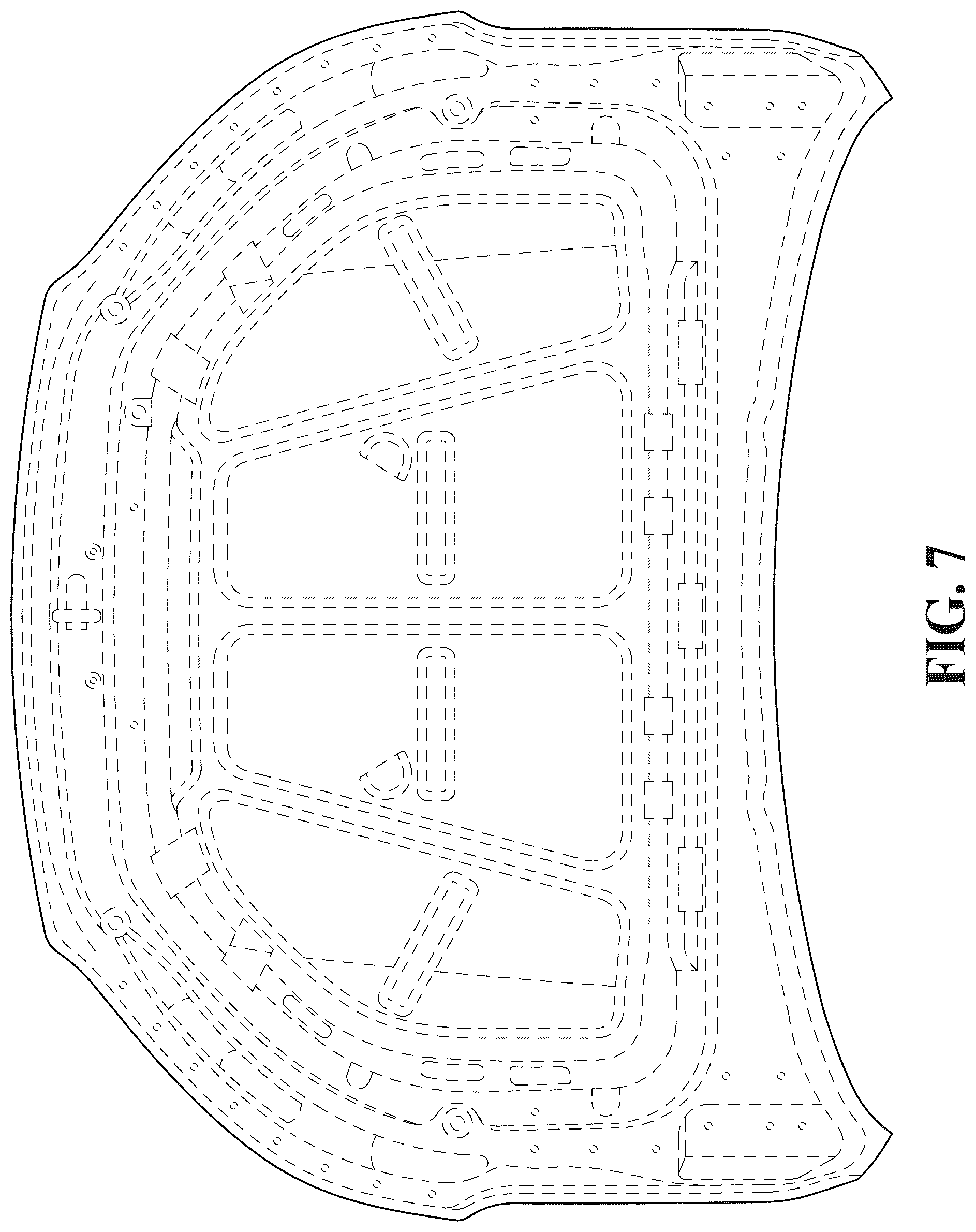 Patent USD1043487 Figure 7 – Vehicle hood