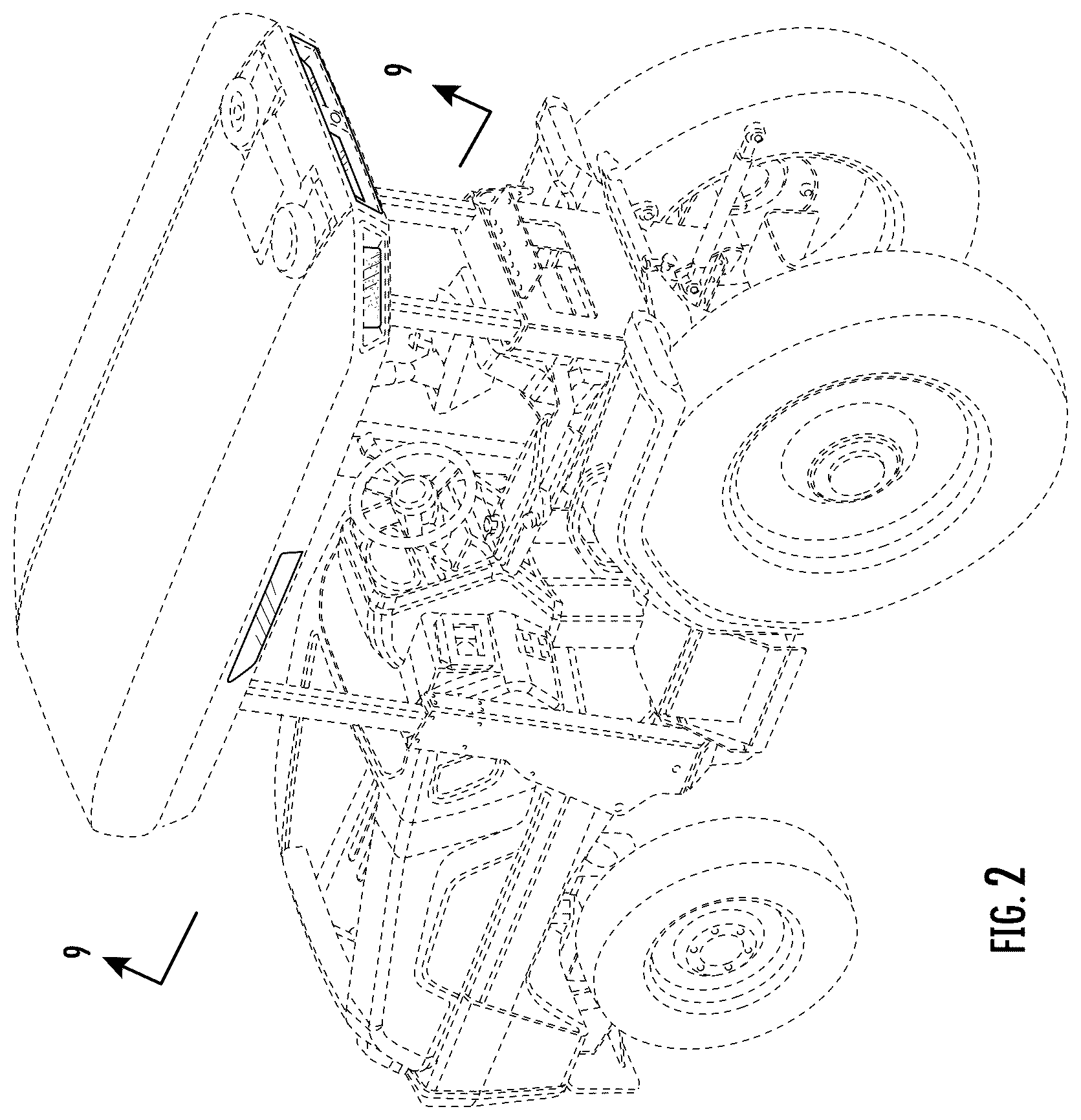 Patent USD1043488 Figure 2 – Tractor roof