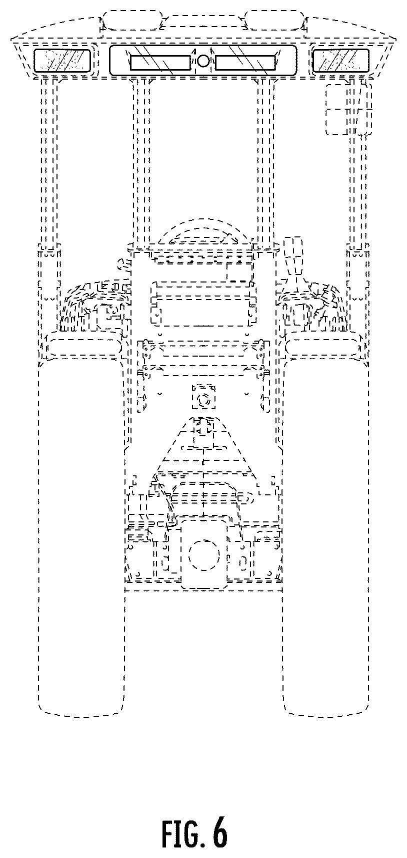 Patent USD1043488 Figure 6 – Tractor roof