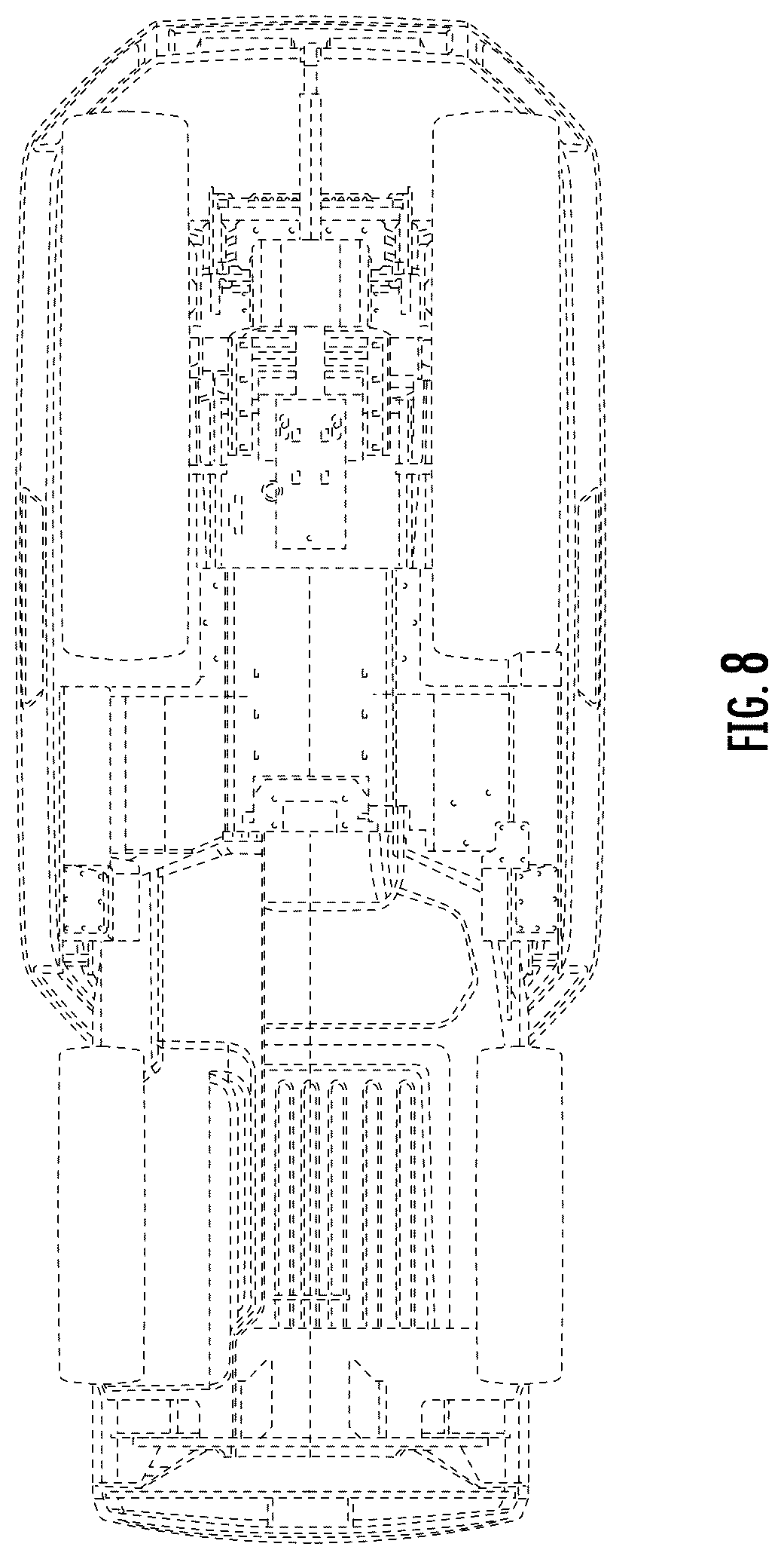 Patent USD1043488 Figure 8 – Tractor roof