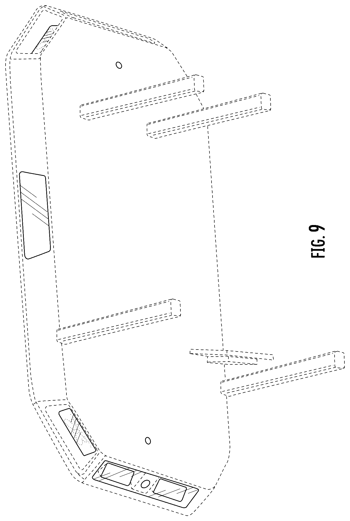 Patent USD1043488 Figure 9 – Tractor roof