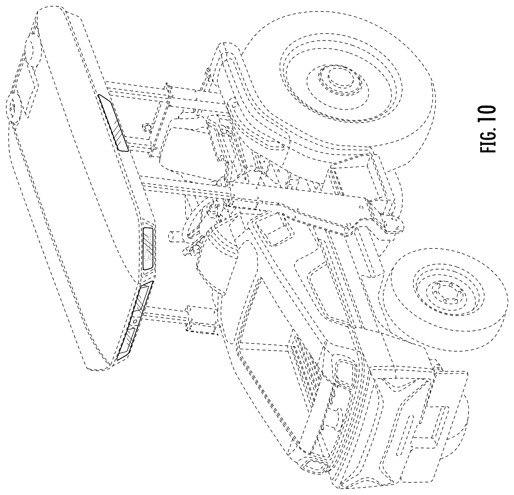 Patent USD1043488 Figure 10 – Tractor roof