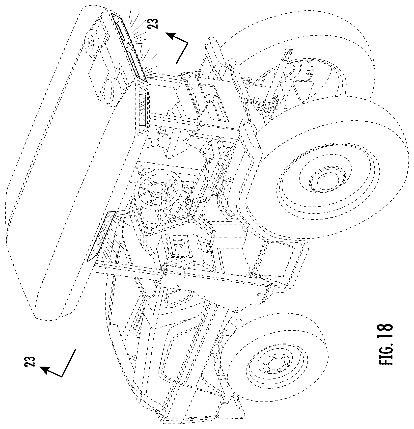 Patent USD1043488 Figure 18 – Tractor roof