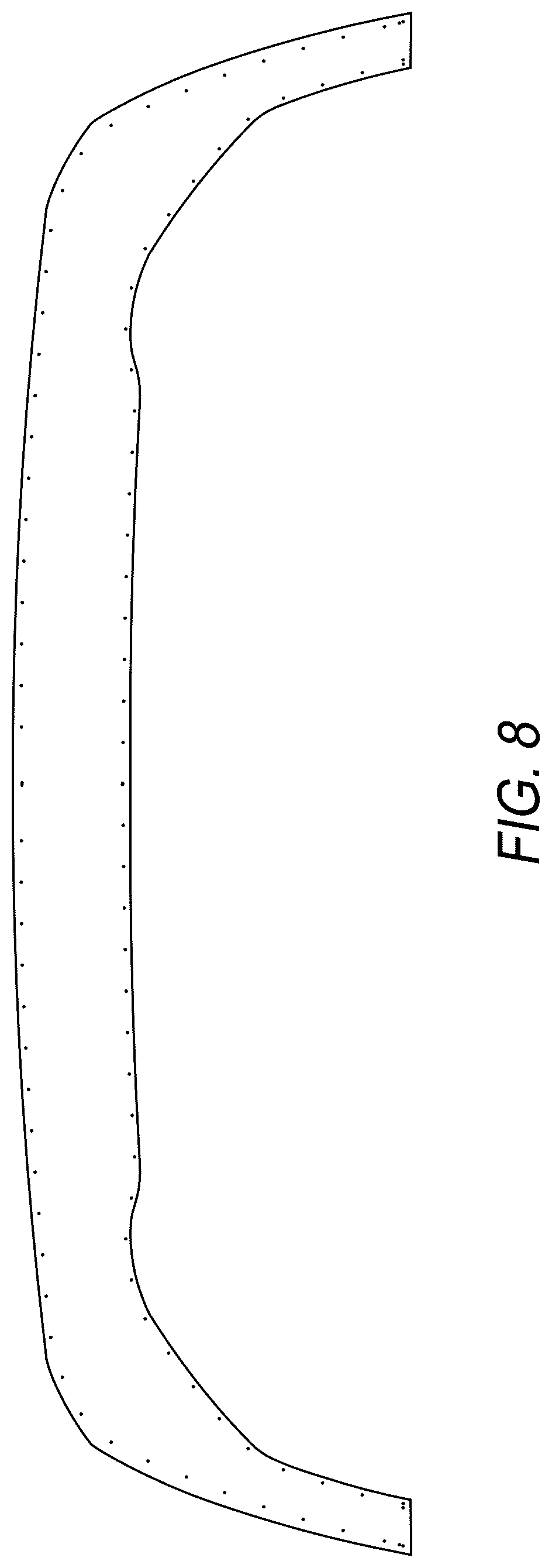 Patent USD1043489 Figure 7 – Automotive vehicle rear spoiler with central stop light