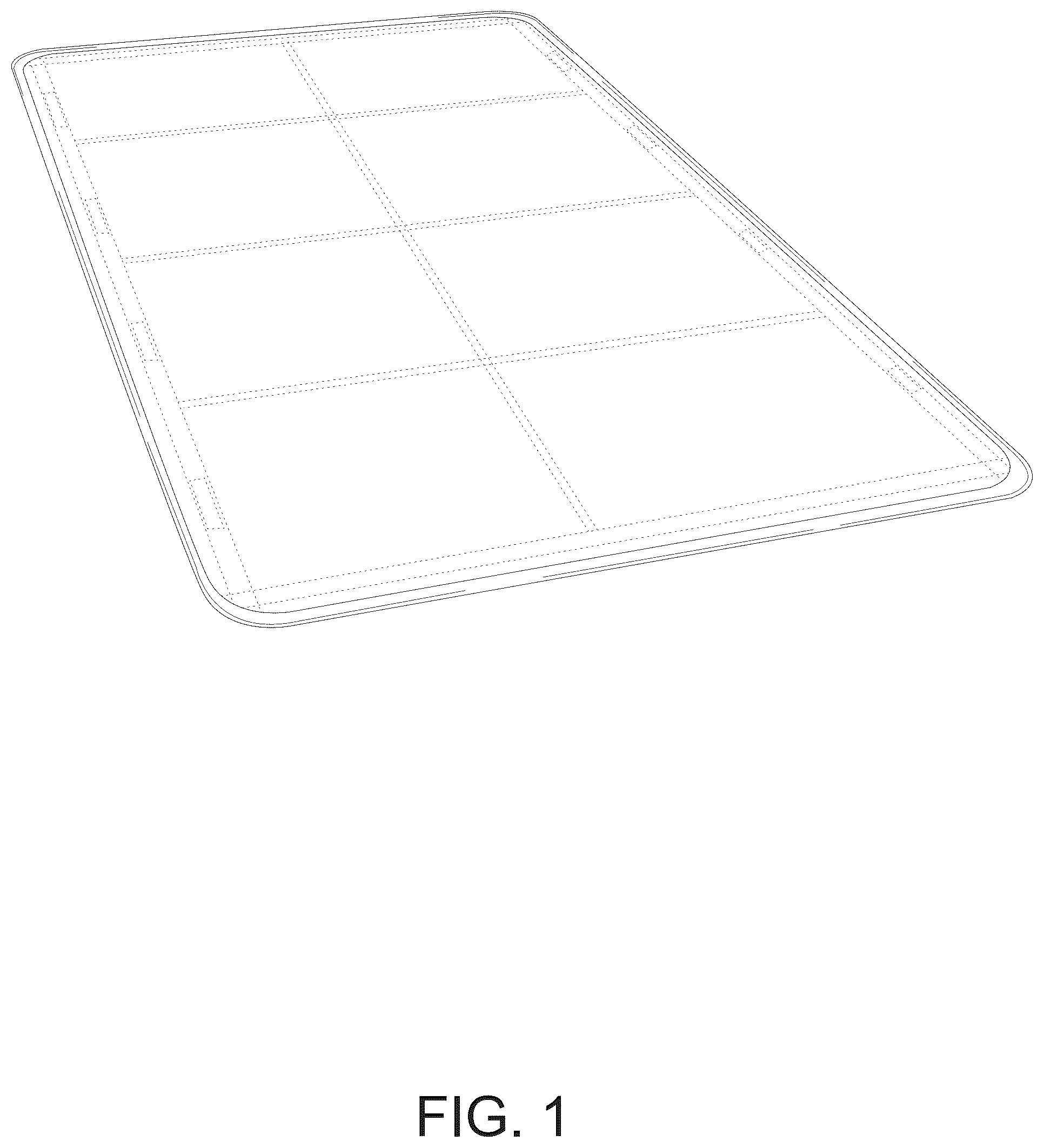 Patent USD1043490 Figure 1 – RV window shade cover