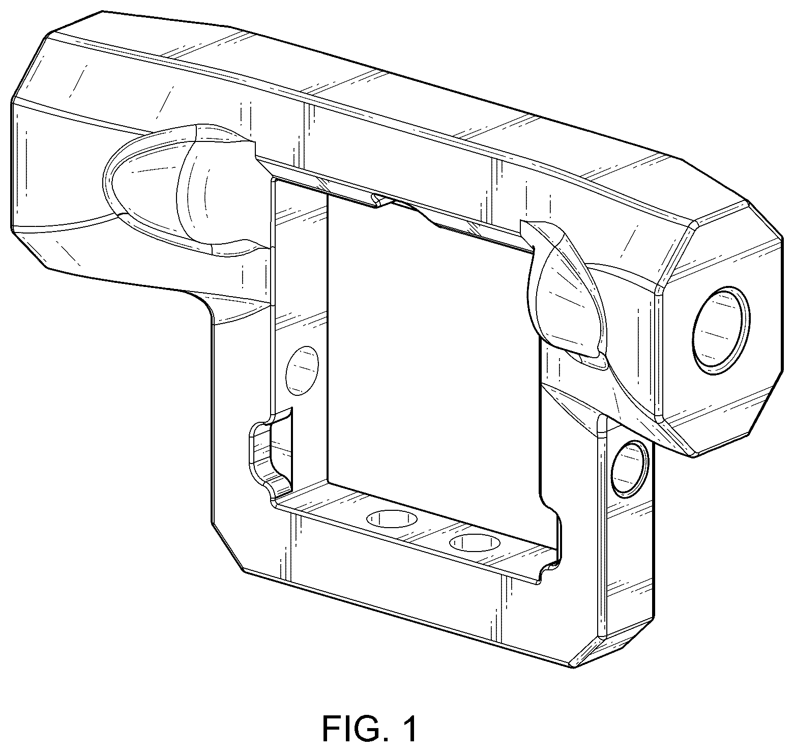 Patent USD1043491 Figure 1 – Mud flap mounting plate