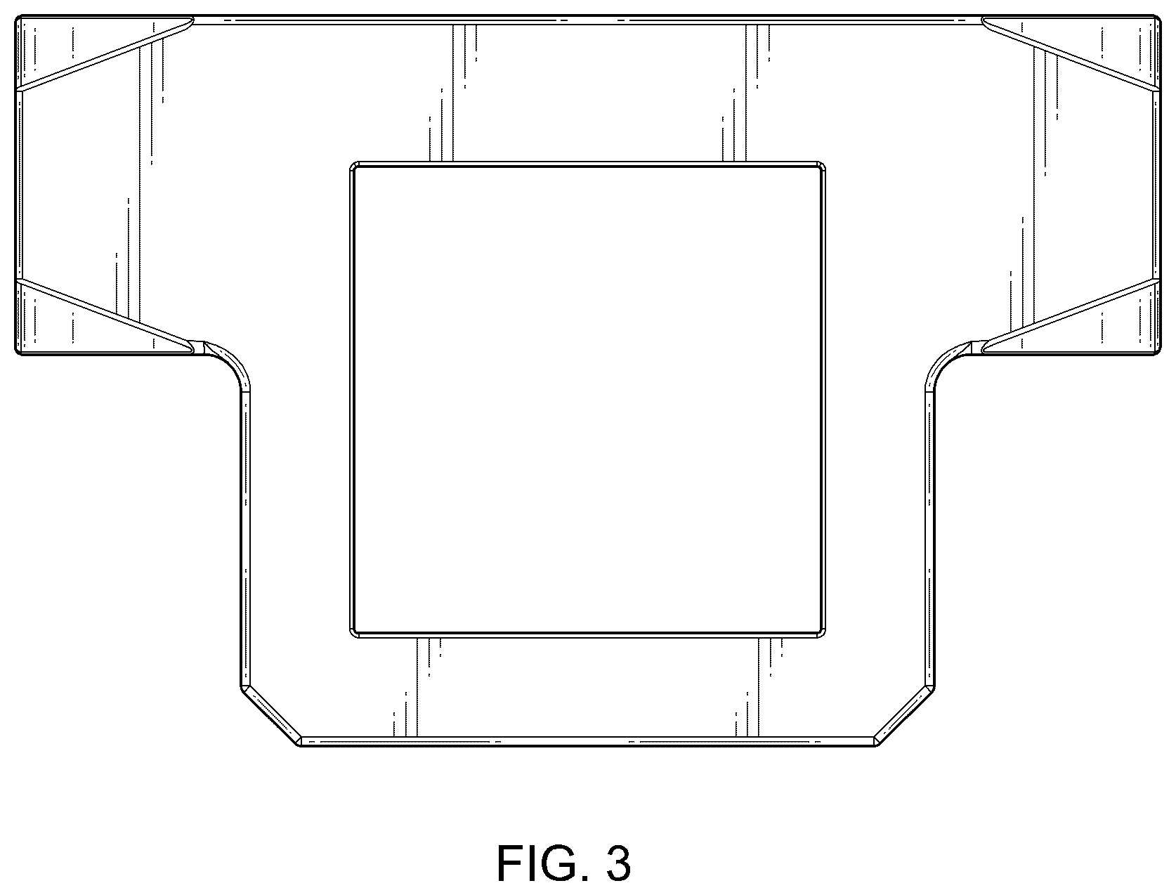 Patent USD1043491 Figure 3 – Mud flap mounting plate