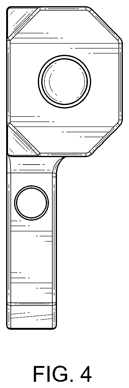 Patent USD1043491 Figure 4 – Mud flap mounting plate