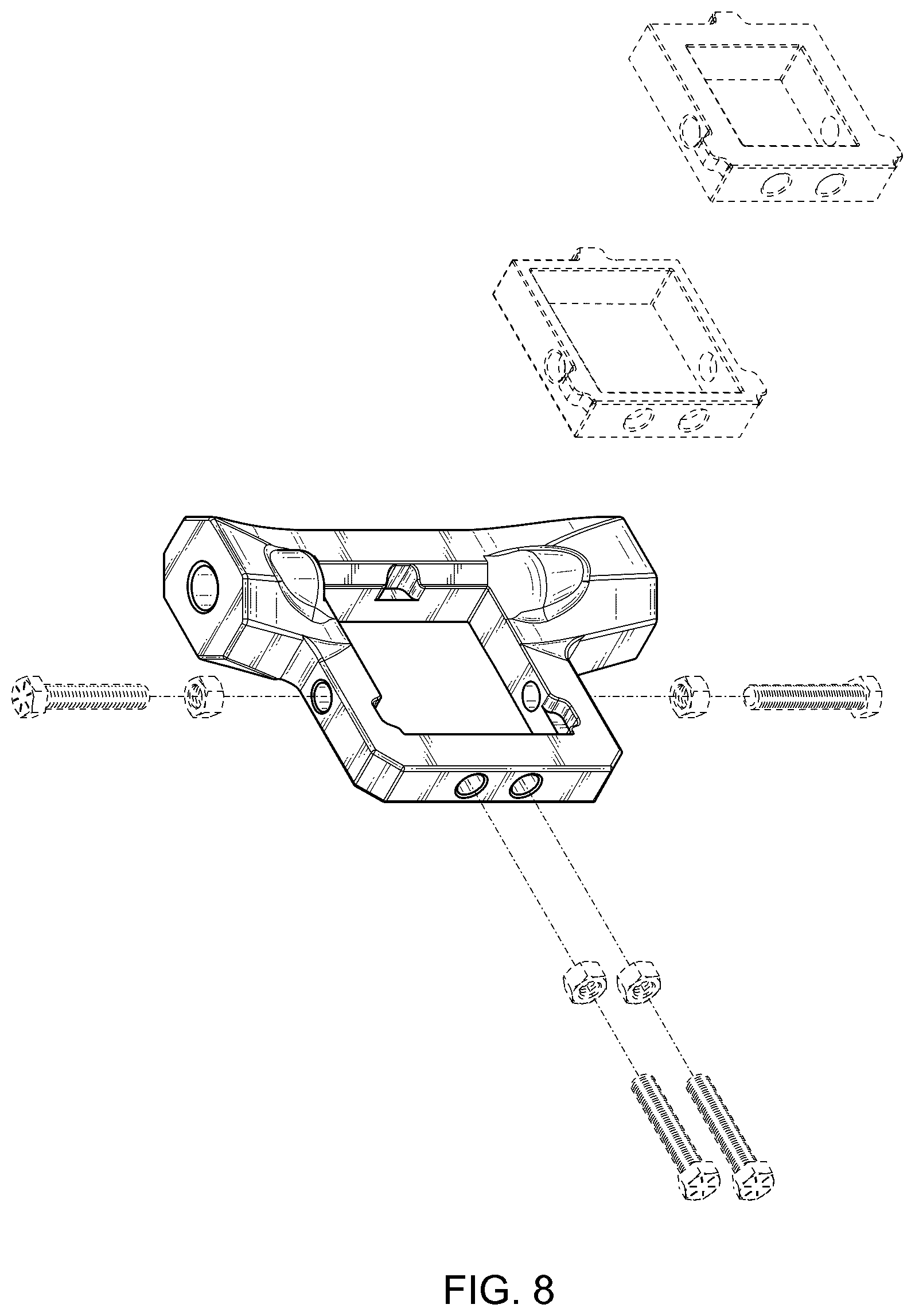 Patent USD1043491 Figure 8 – Mud flap mounting plate