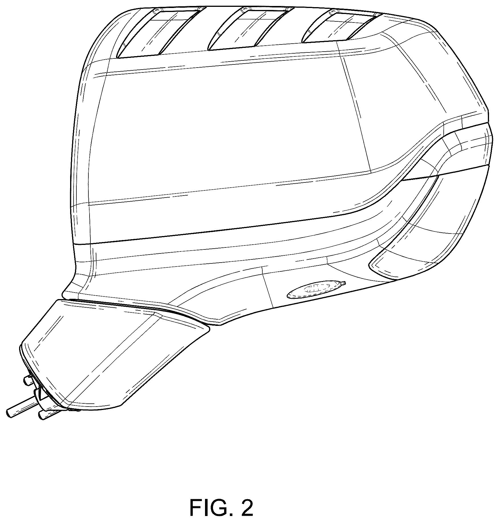 Patent USD1043492 Figure 2 – Vehicle mirror