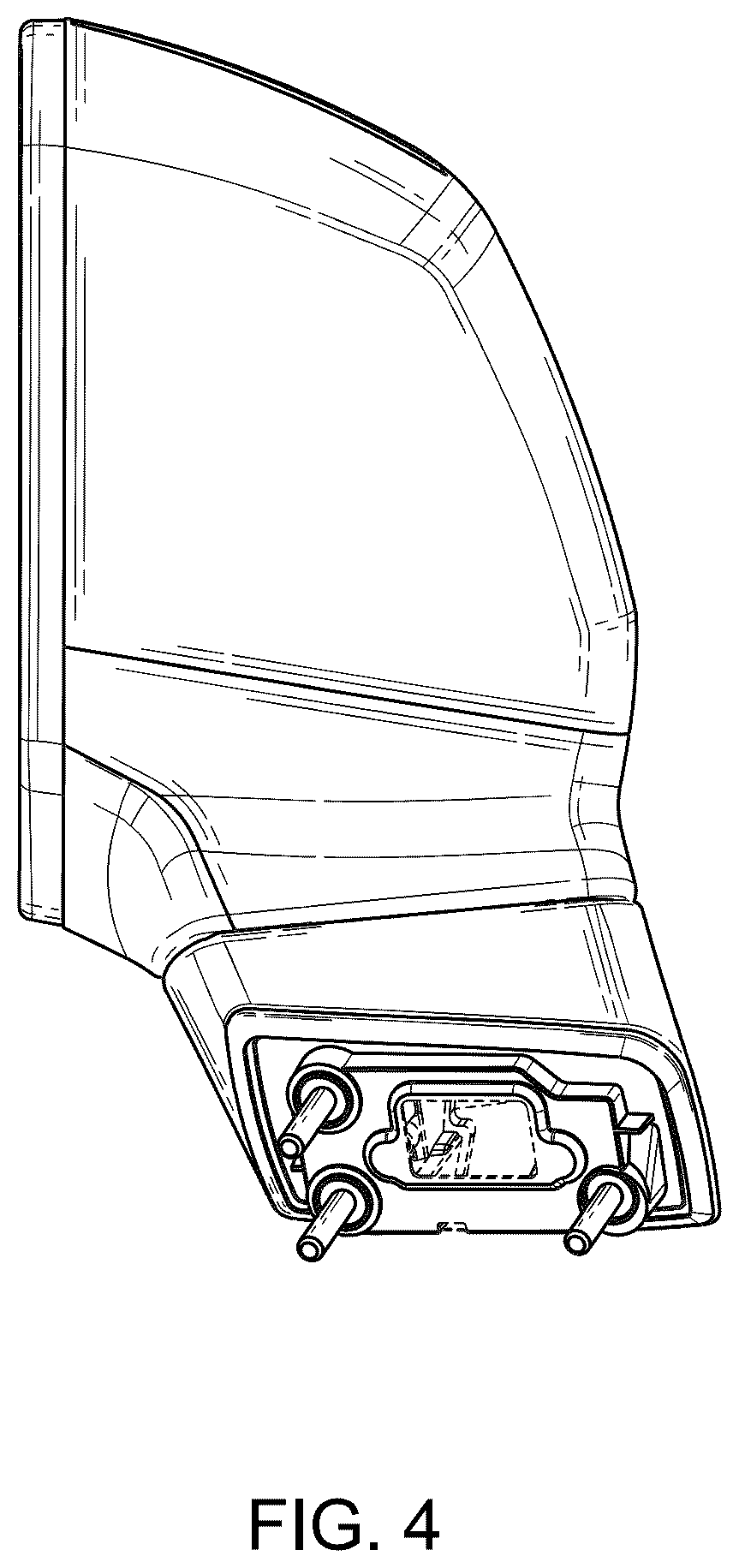 Patent USD1043492 Figure 4 – Vehicle mirror