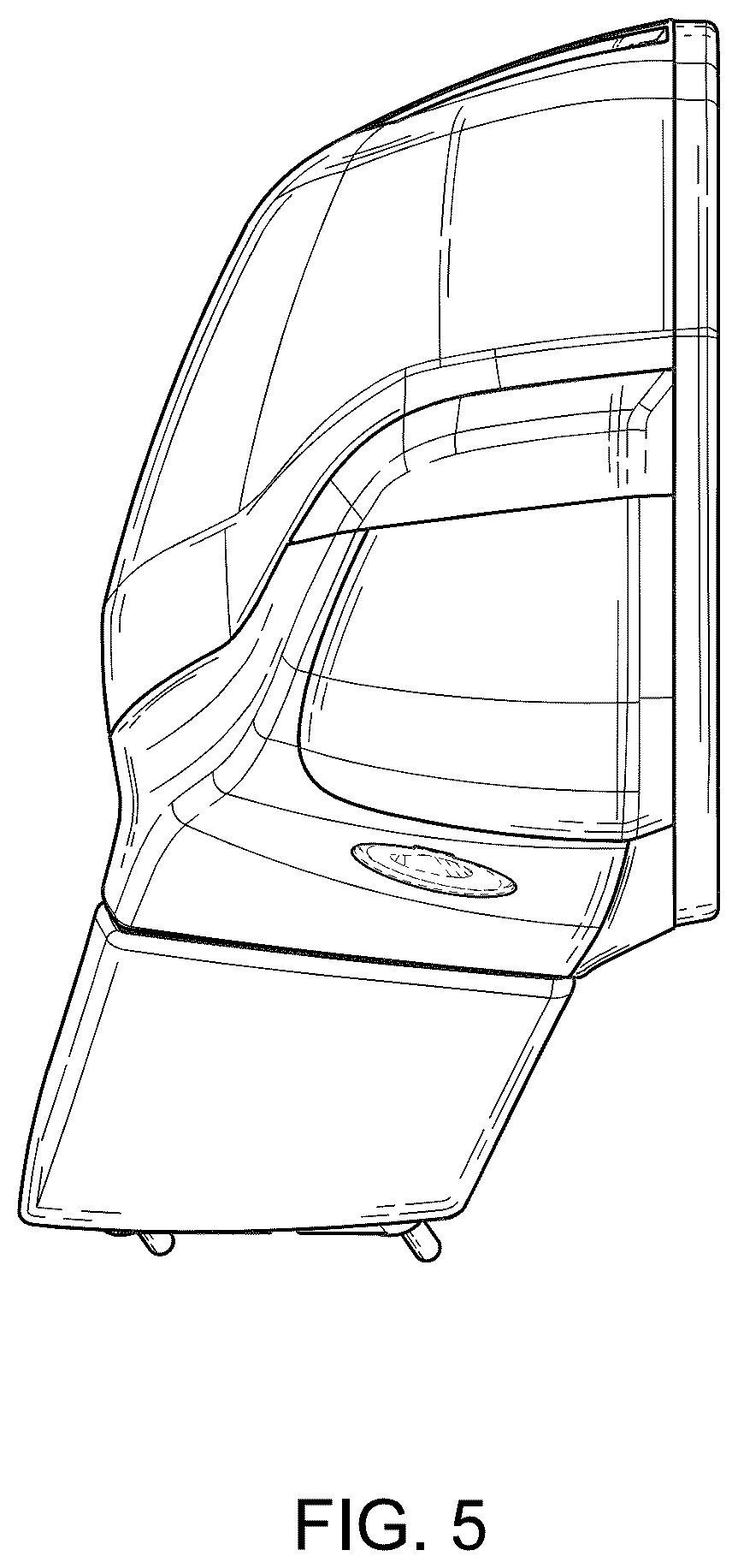 Patent USD1043492 Figure 5 – Vehicle mirror
