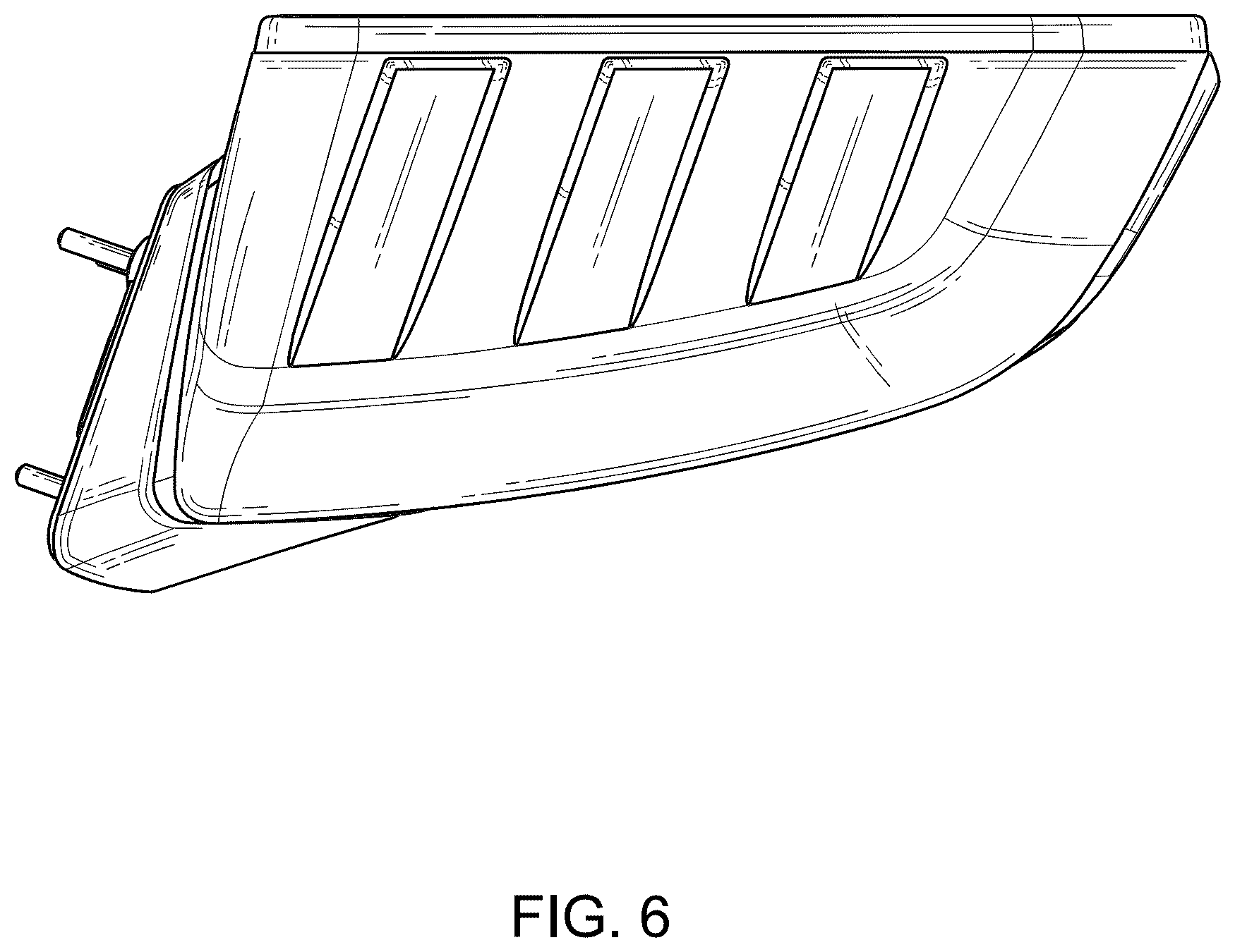 Patent USD1043492 Figure 6 – Vehicle mirror
