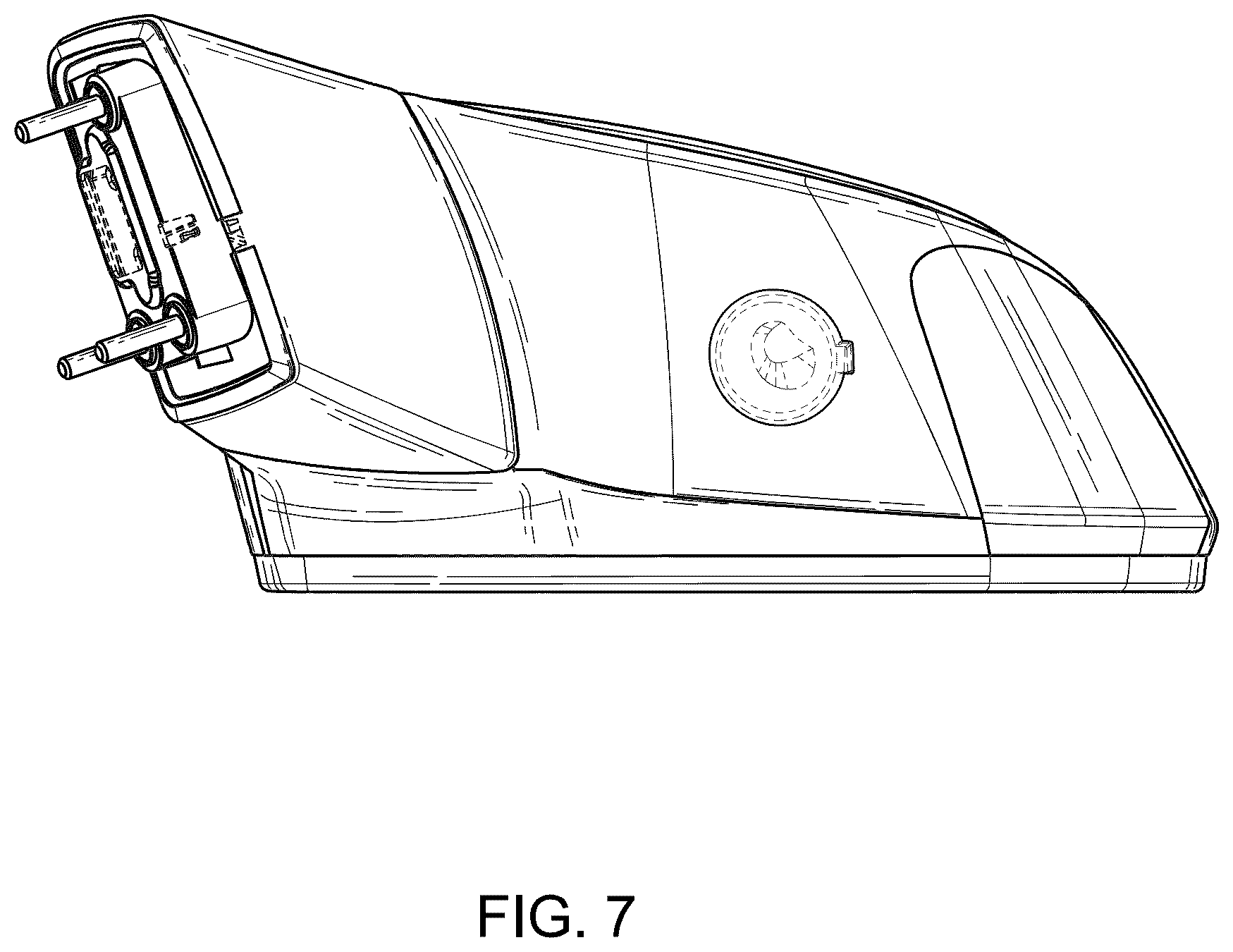 Patent USD1043492 Figure 7 – Vehicle mirror