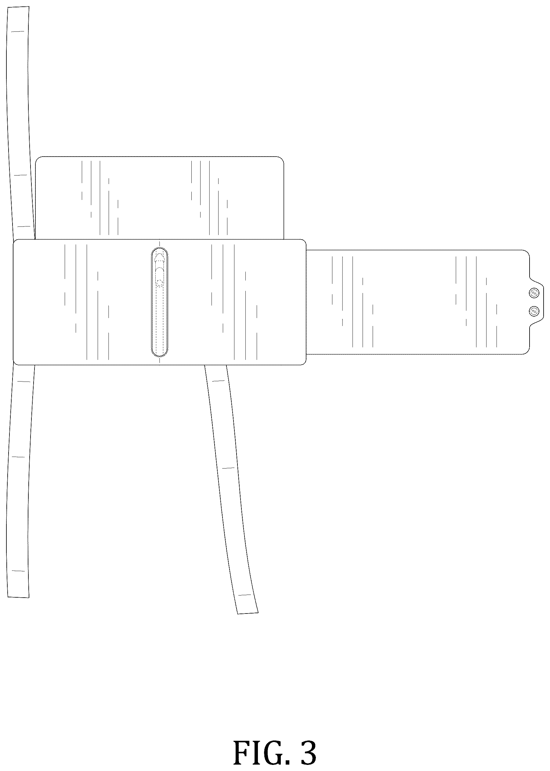 Patent USD1043494 Figure 3 – Sun visor extender for car