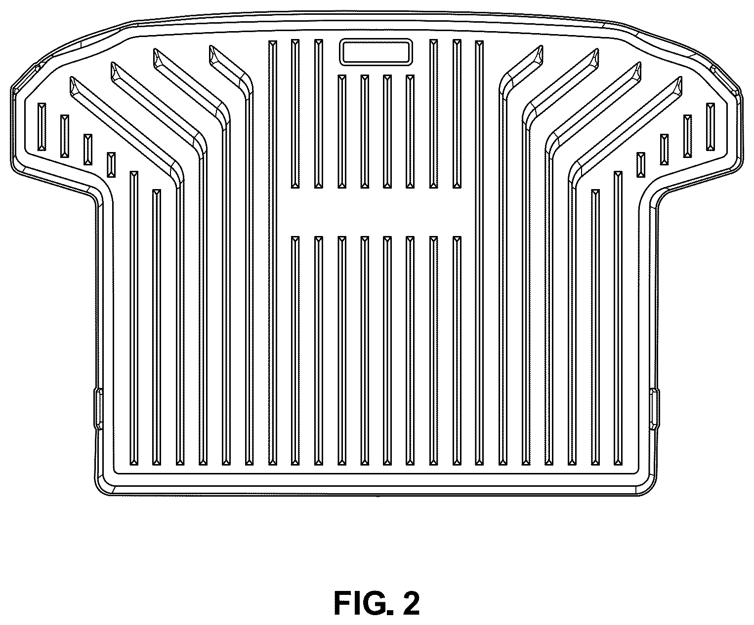 Patent USD1043497 Figure 2 – Vehicle floor mat