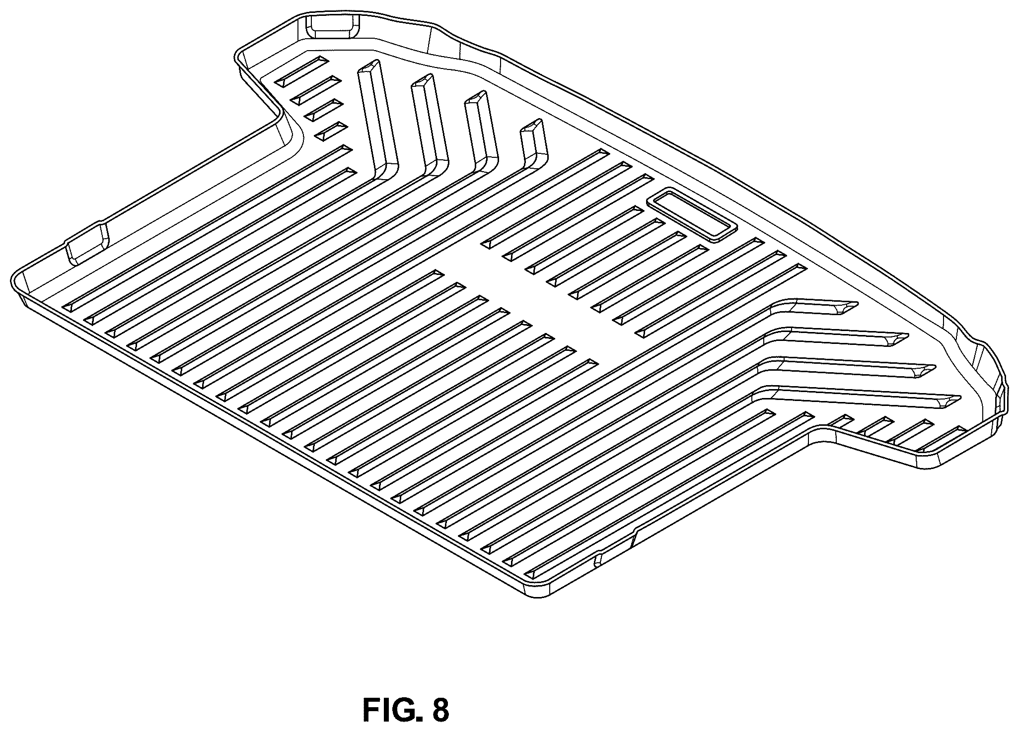 Patent USD1043497 Figure 6 – Vehicle floor mat