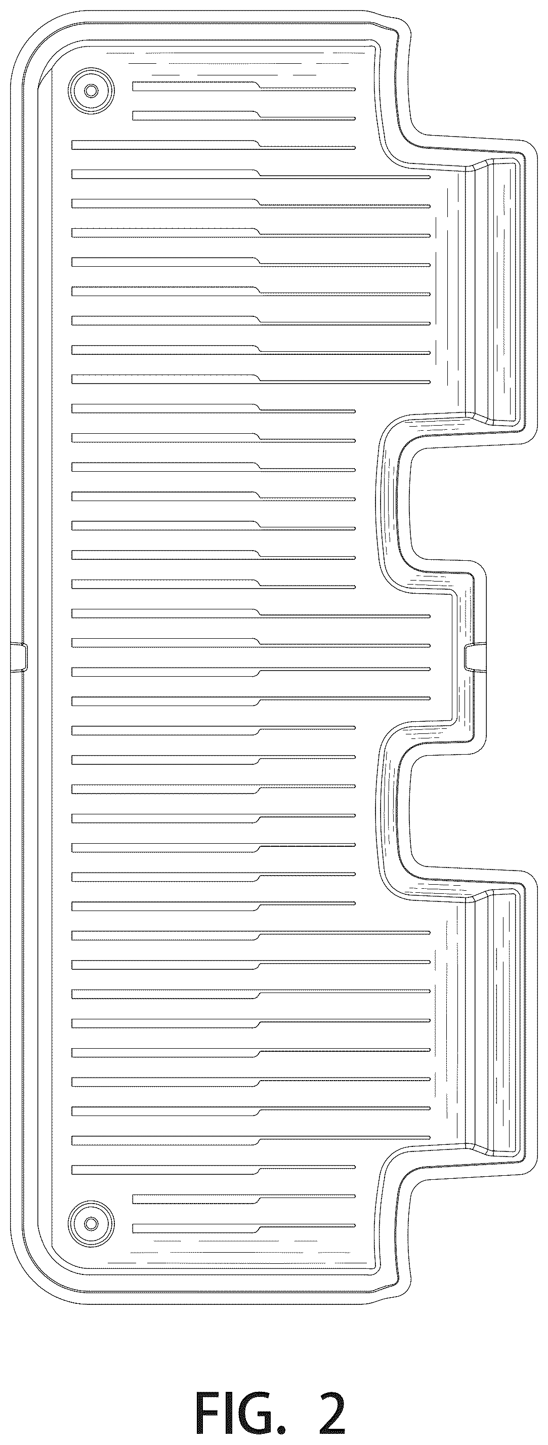 Patent USD1043499 Figure 2 – Car foot mat set