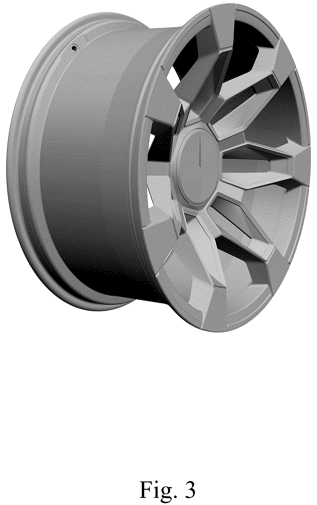 Patent USD1043503 Figure 3 – Vehicle wheel, toy vehicle wheel, and/or replicas thereof