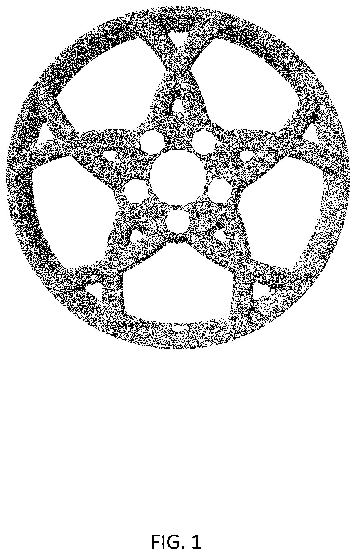 Patent USD1043505 Figure 1 – Vehicle wheel