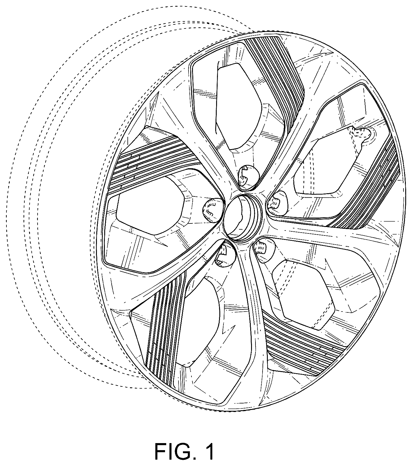 Patent USD1043511 Figure 1 – Wheel hub