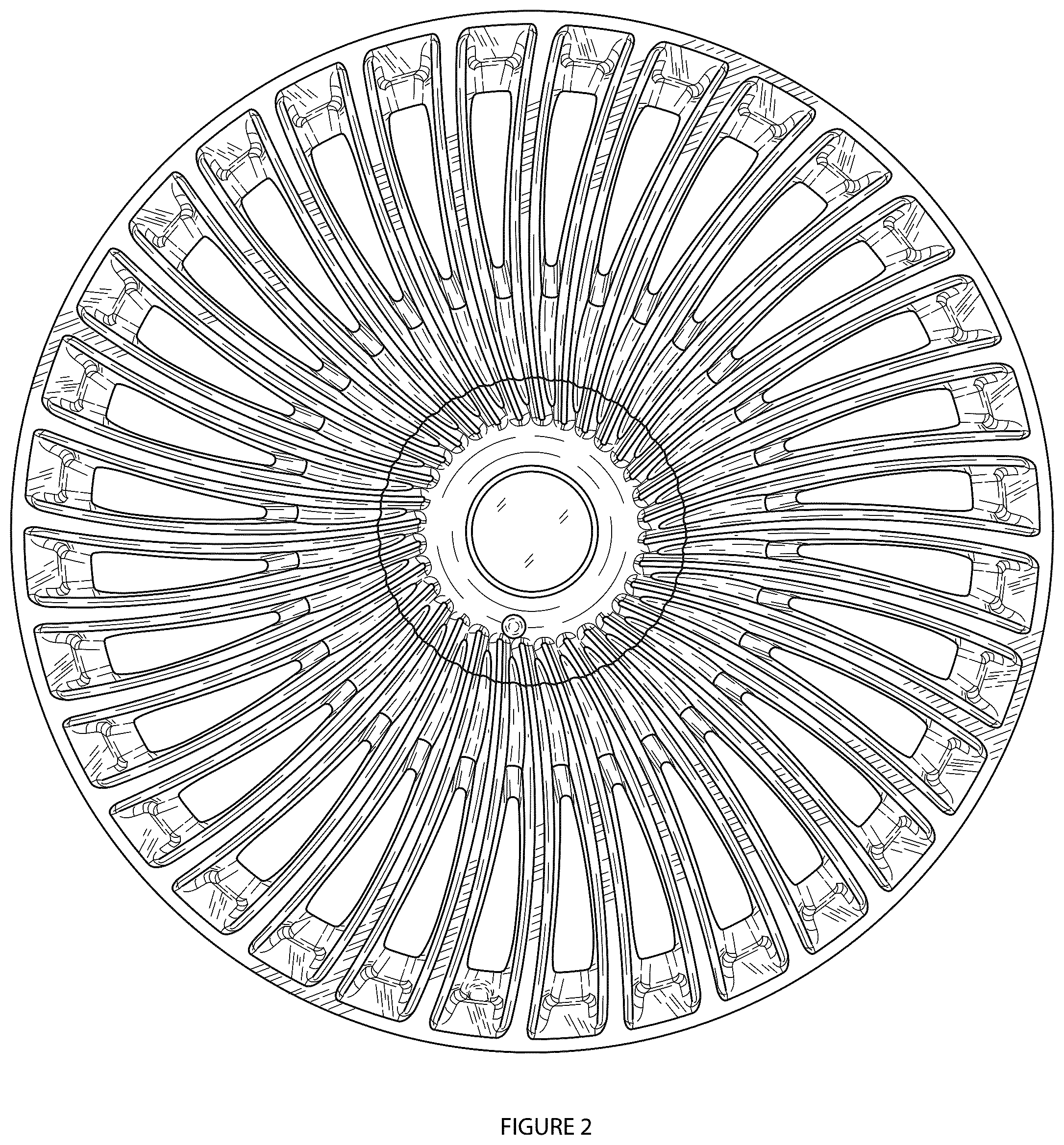 Patent USD1043514 Figure 2 – Automotive wheel