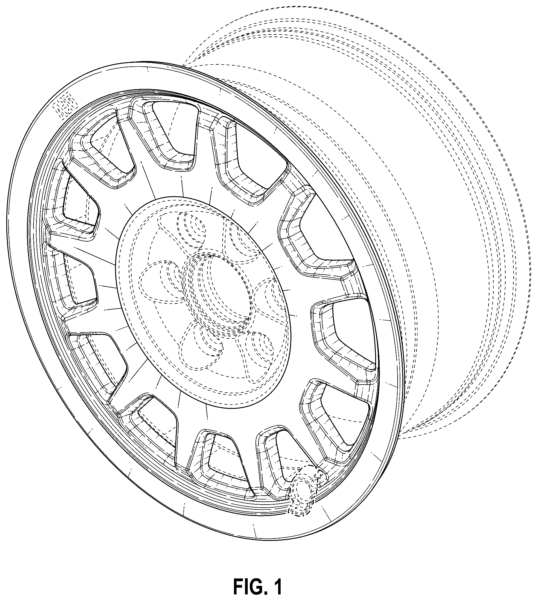 Patent USD1043517 Figure 1 – Wheel