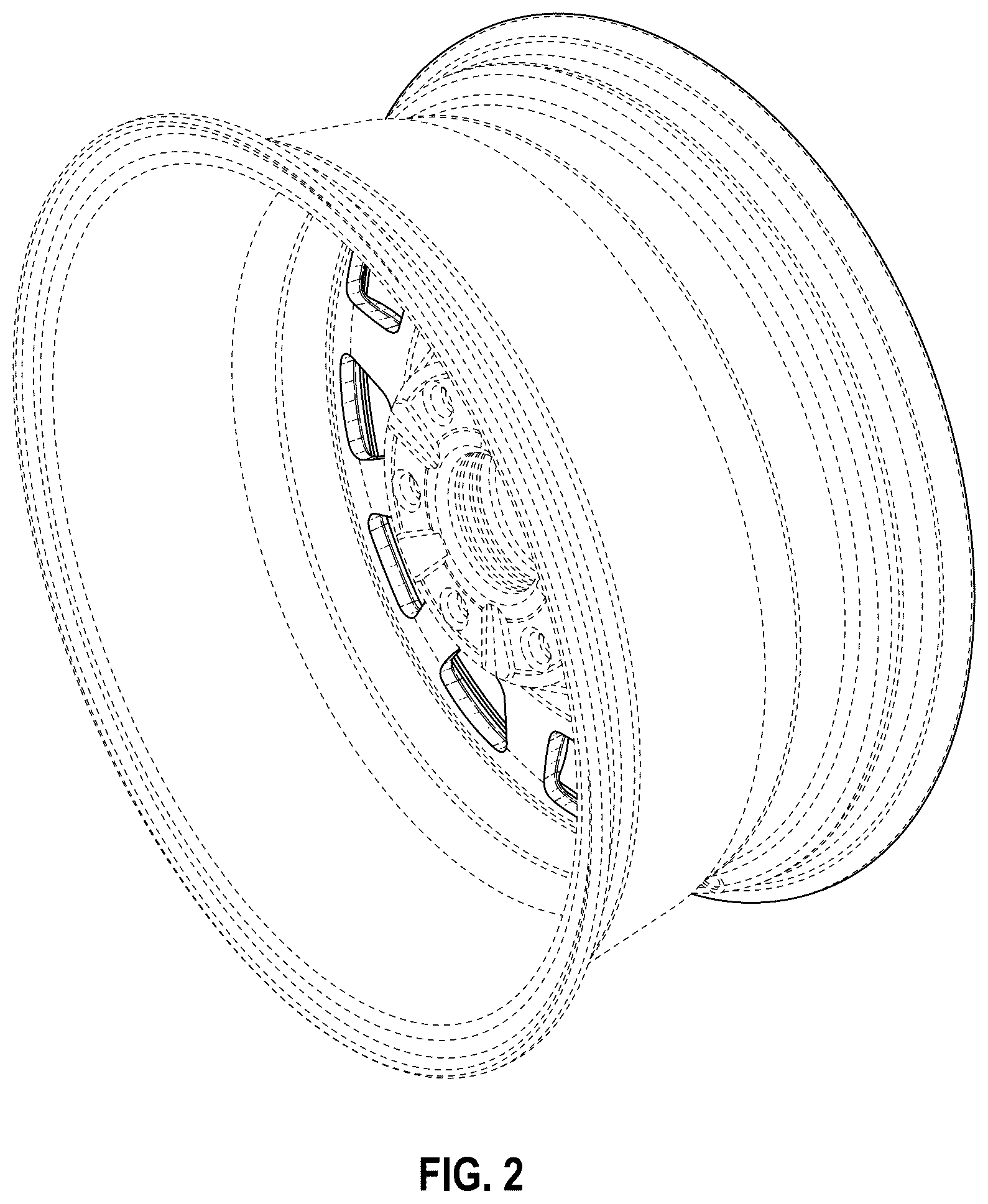 Patent USD1043517 Figure 2 – Wheel