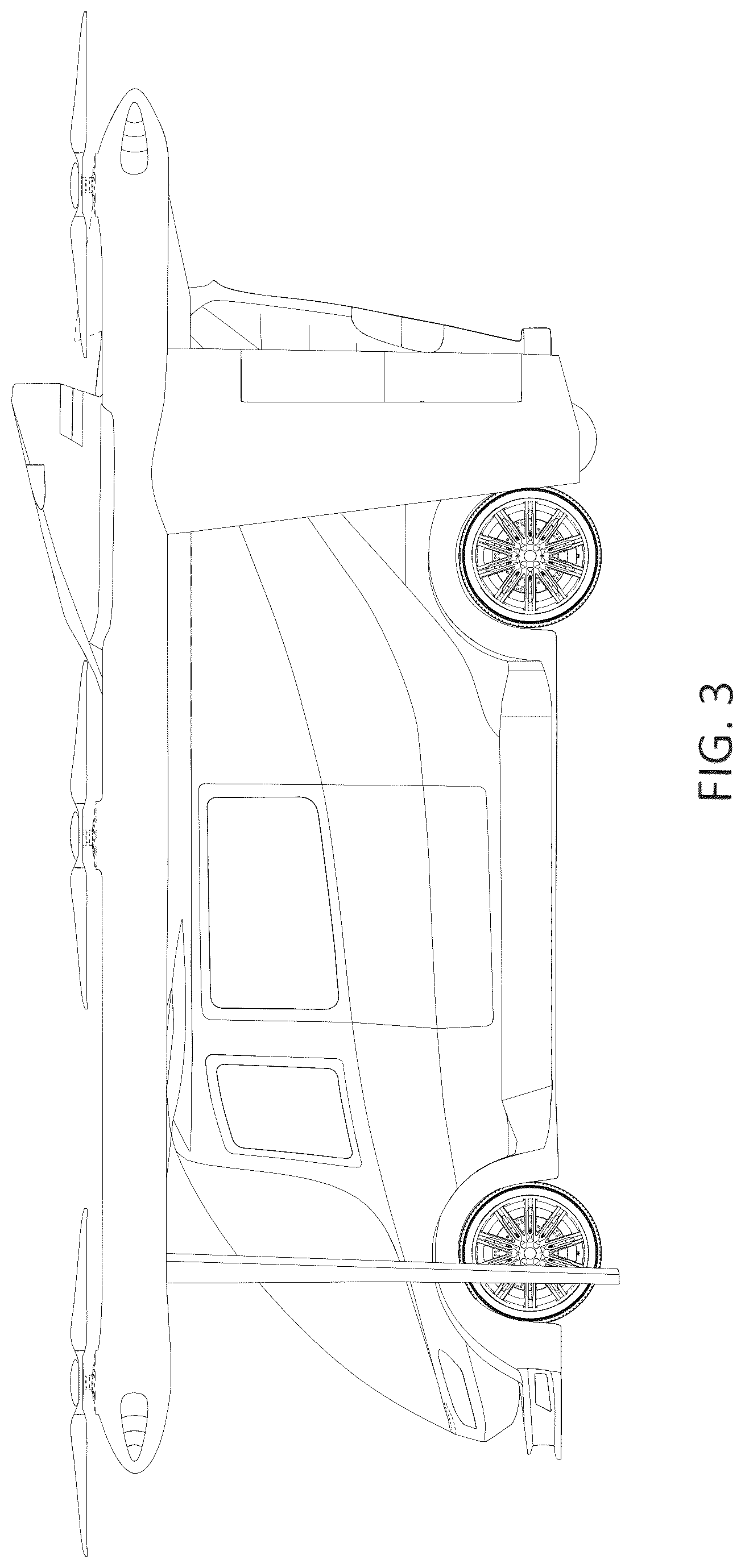 Patent USD1043520 Figure 3 – Aircraft for air travel