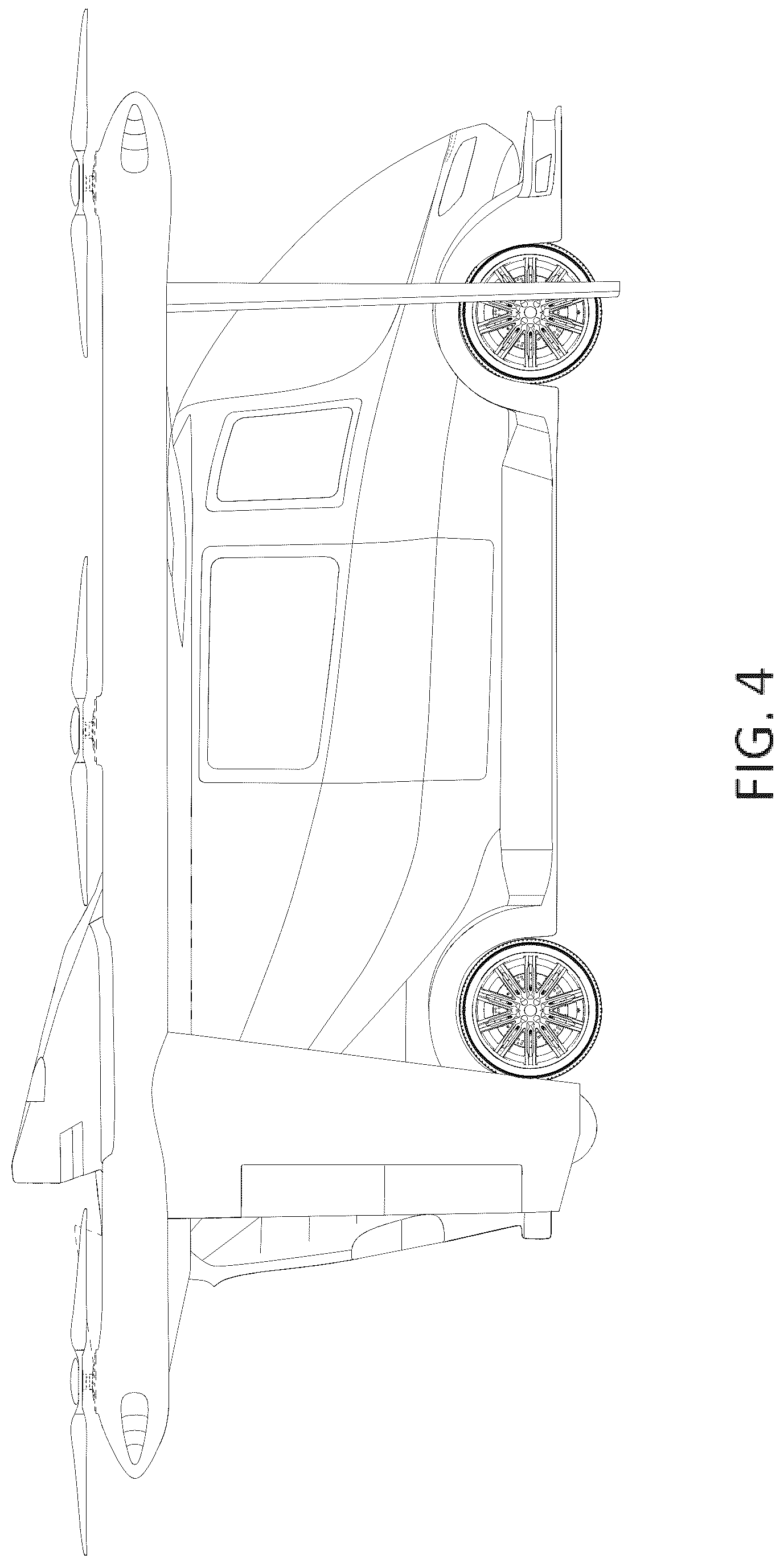 Patent USD1043520 Figure 4 – Aircraft for air travel