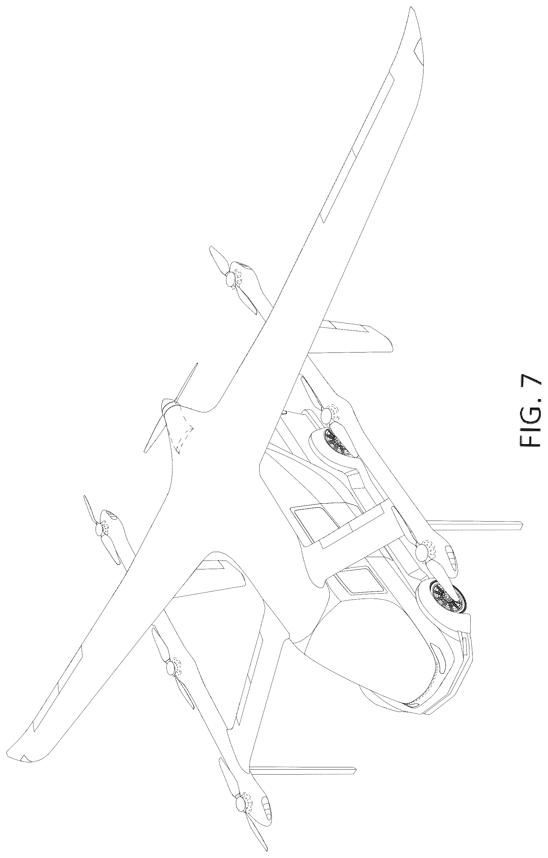 Patent USD1043520 Figure 7 – Aircraft for air travel