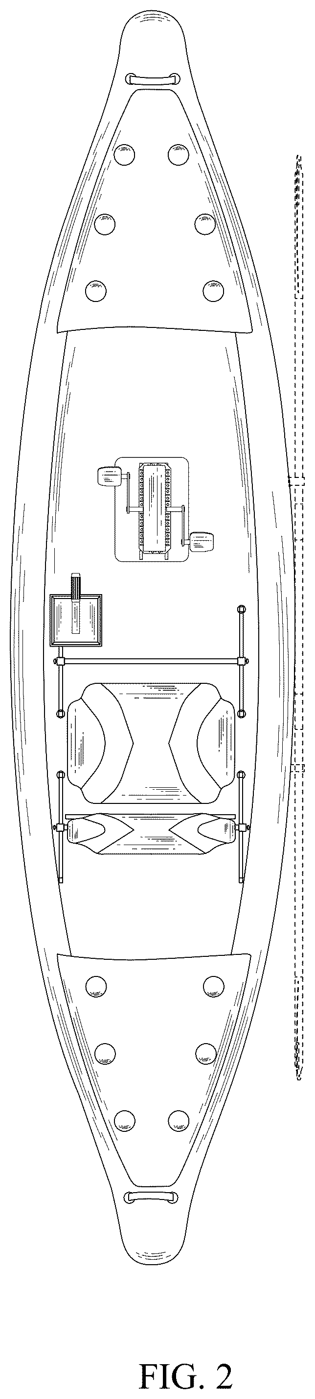 Patent USD1043522 Figure 2 – Inflatable pedal kayak