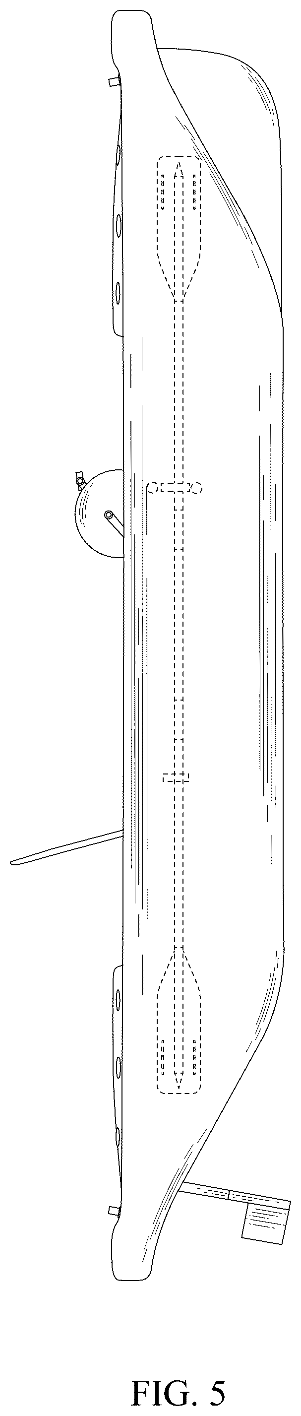 Patent USD1043522 Figure 5 – Inflatable pedal kayak