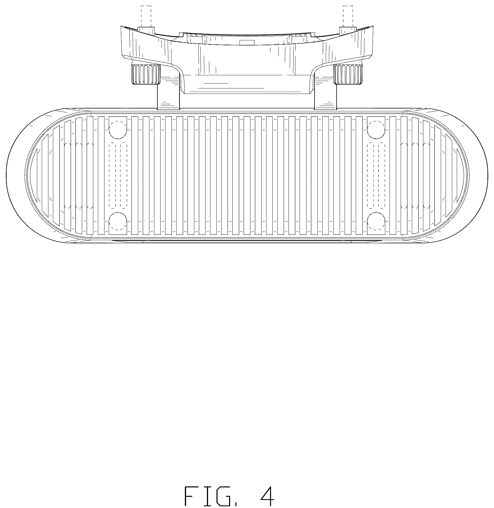 Patent USD1043523 Figure 4 – Megaphone and searchlight integrated device of aircraft