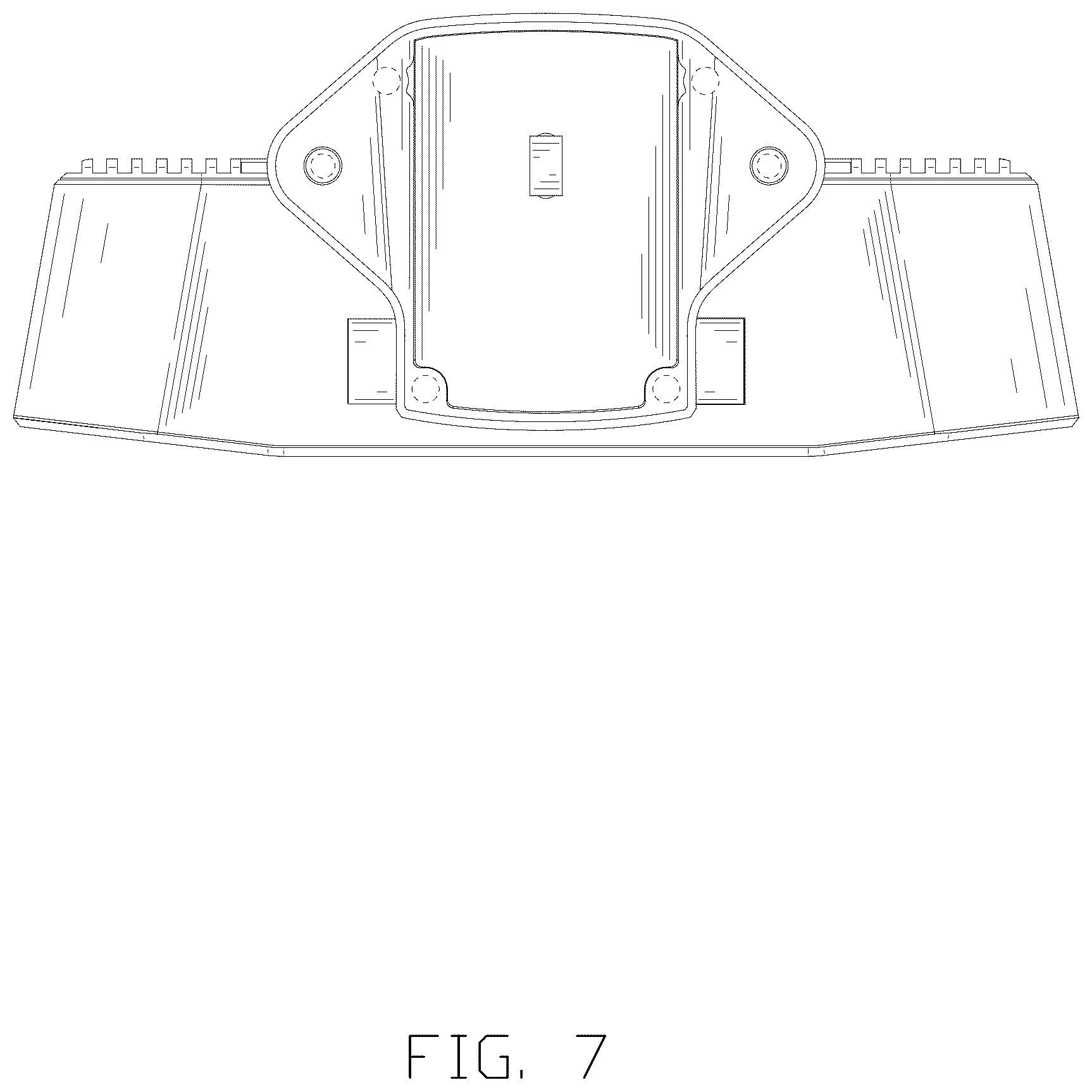 Patent USD1043523 Figure 7 – Megaphone and searchlight integrated device of aircraft